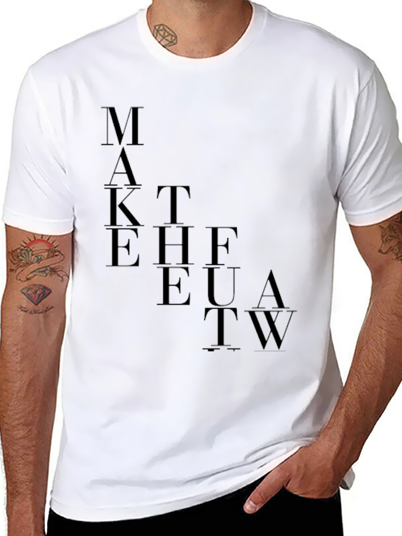 Modern Graphic Tee - Make the Future Work