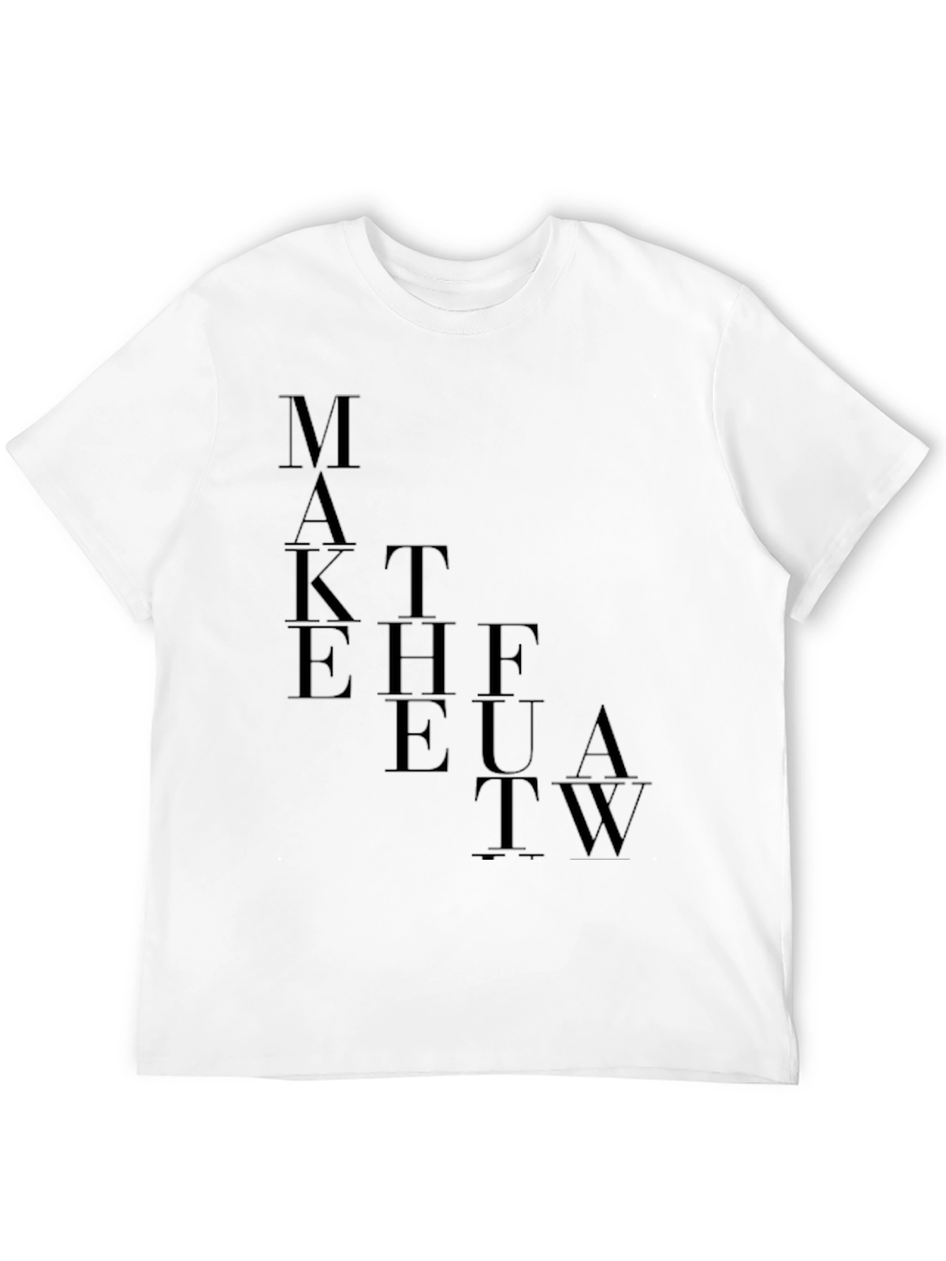 Modern Graphic Tee - Make the Future Work