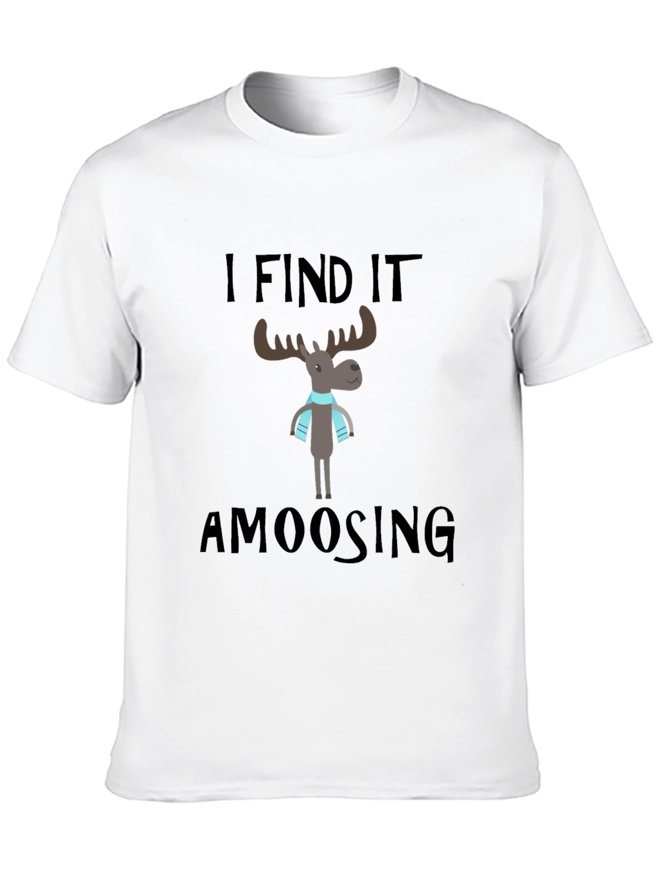 Amoosing Graphic Tee - Funny Moose Design