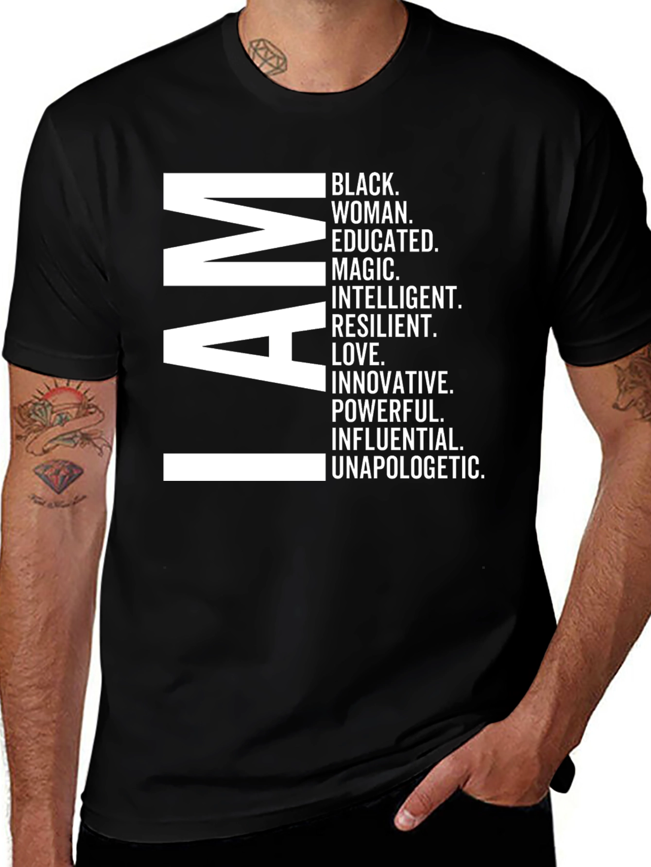 I AM Black Woman Empowerment Graphic Tee