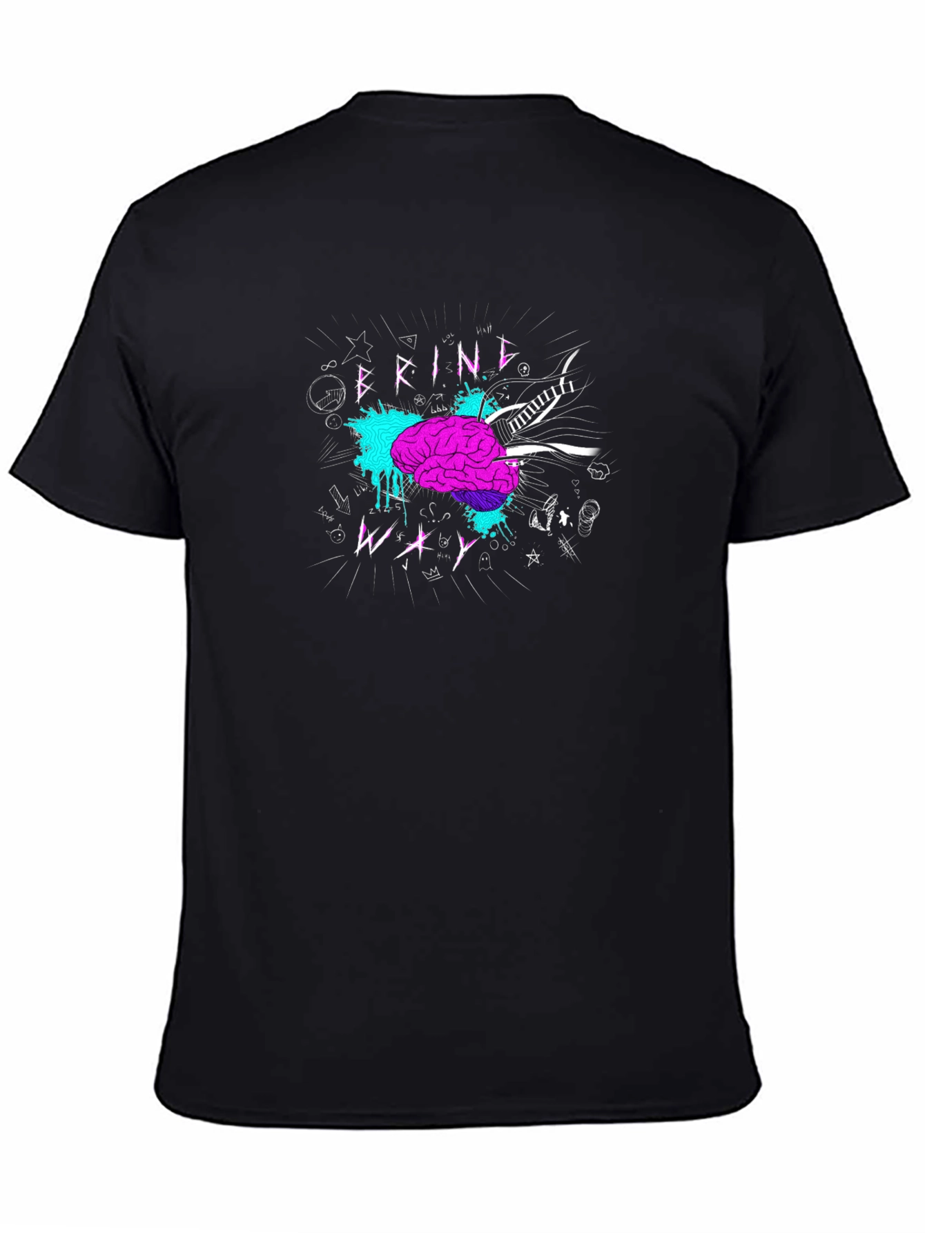 Brain Waves Graphic Tee - Unique Design