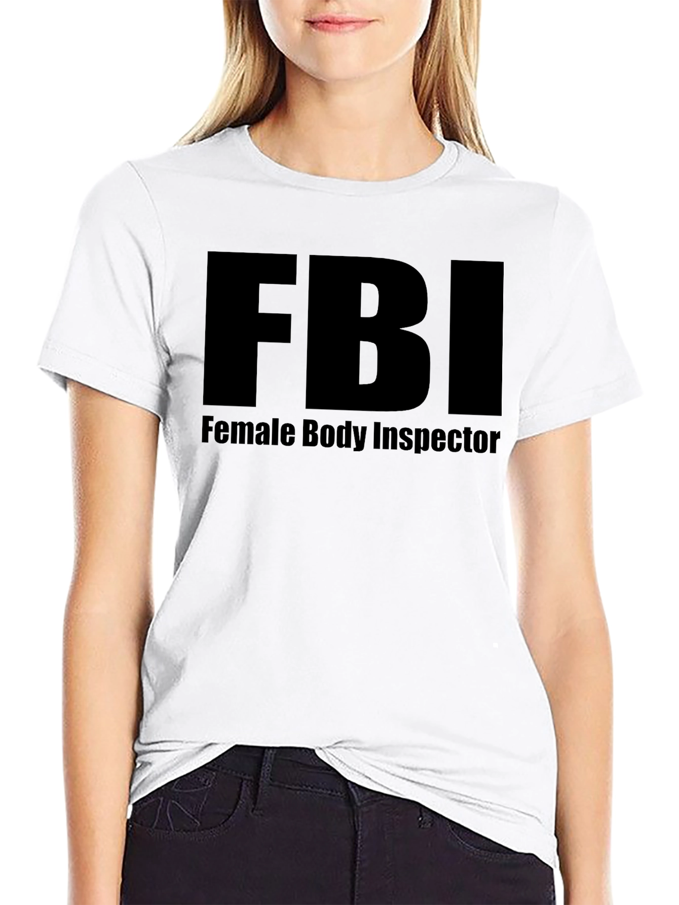 FBI Female Body Inspector Novelty Graphic Tee
