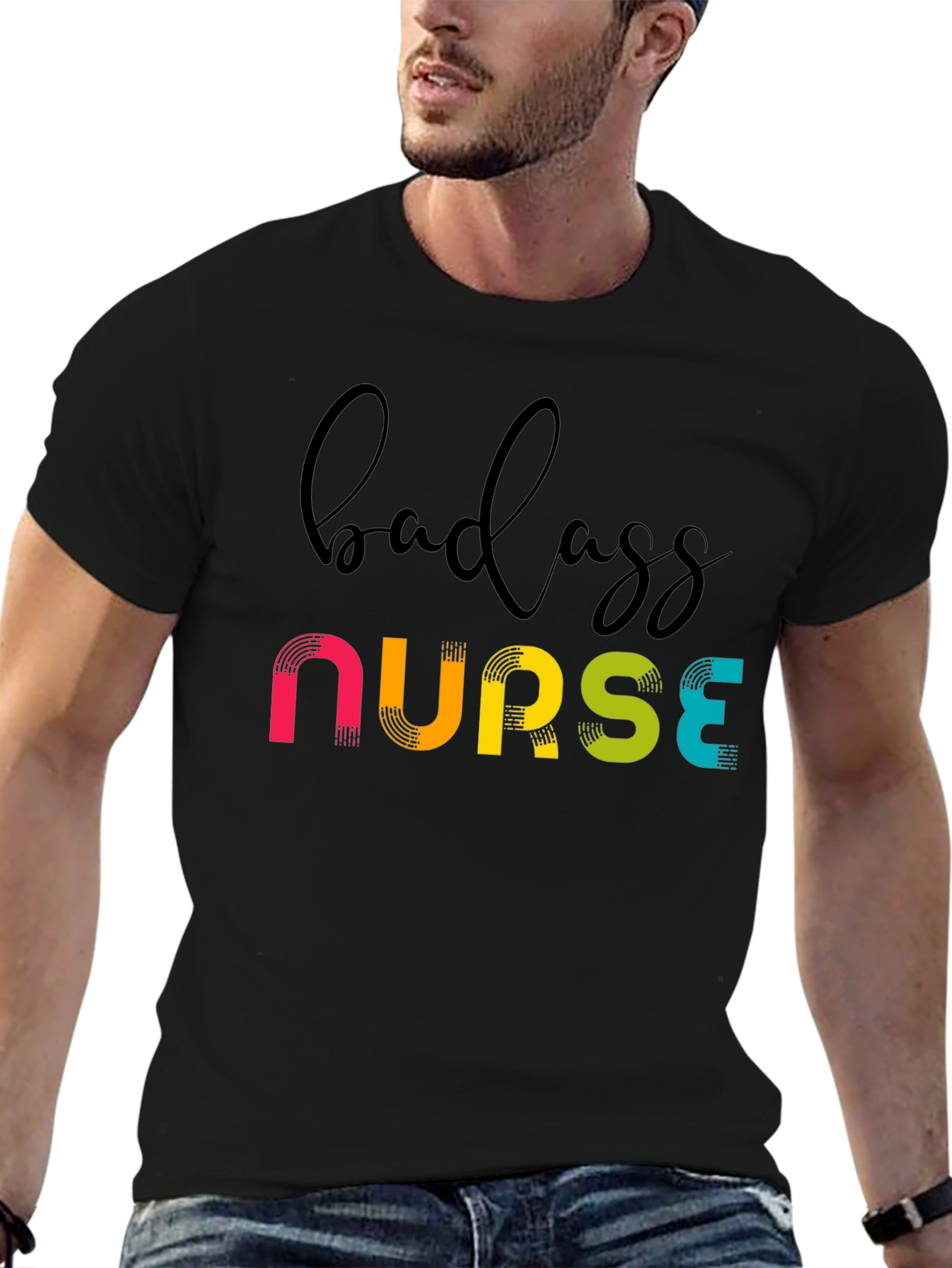 Badass Nurse T-Shirt - Fun Healthcare Apparel