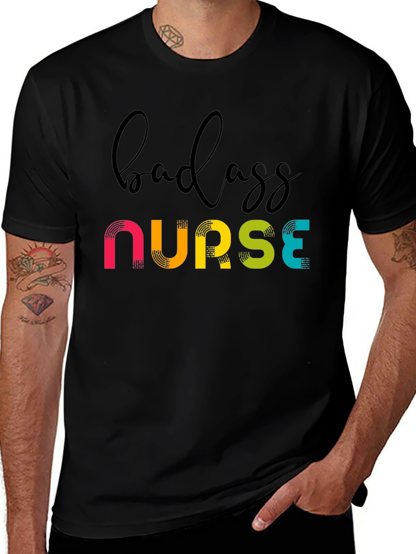 Badass Nurse T-Shirt - Fun Healthcare Apparel