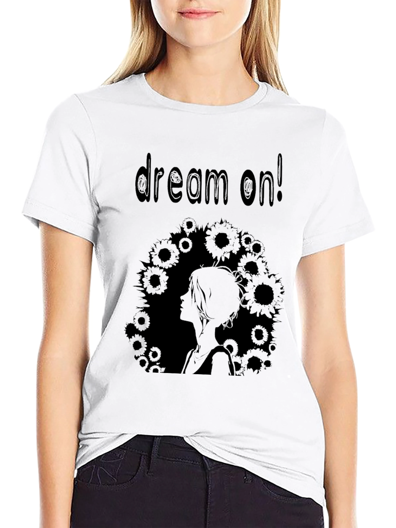 Dream On! Black Graphic Tee