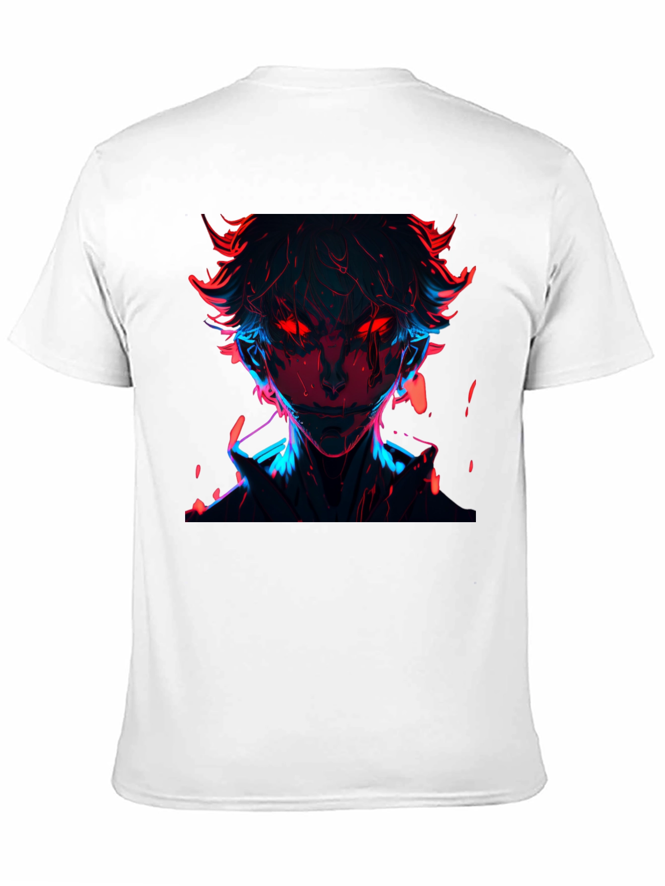 Neon Anime Graphic T-Shirt - Cool Streetwear Tee