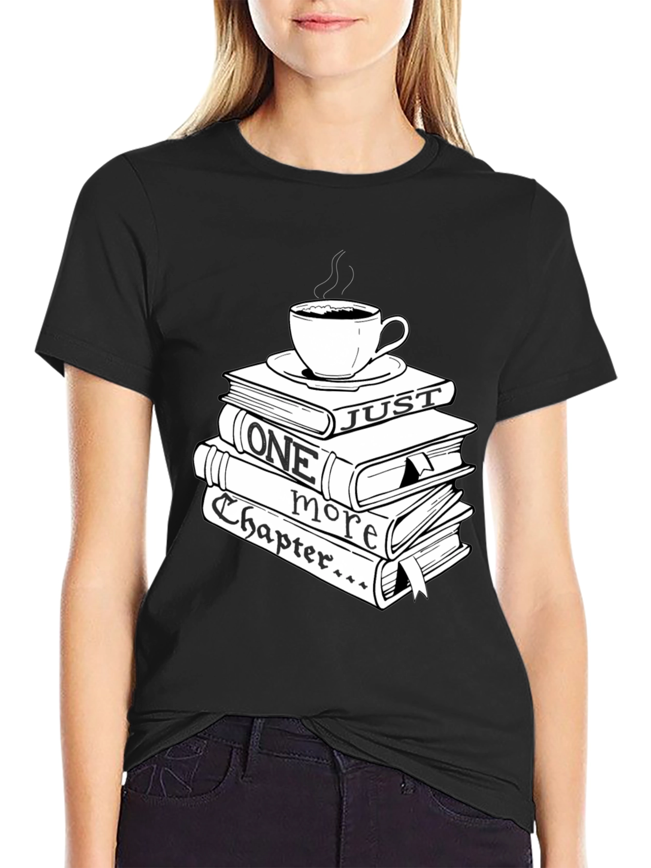 Book Lover Tee: Just One More Chapter Design
