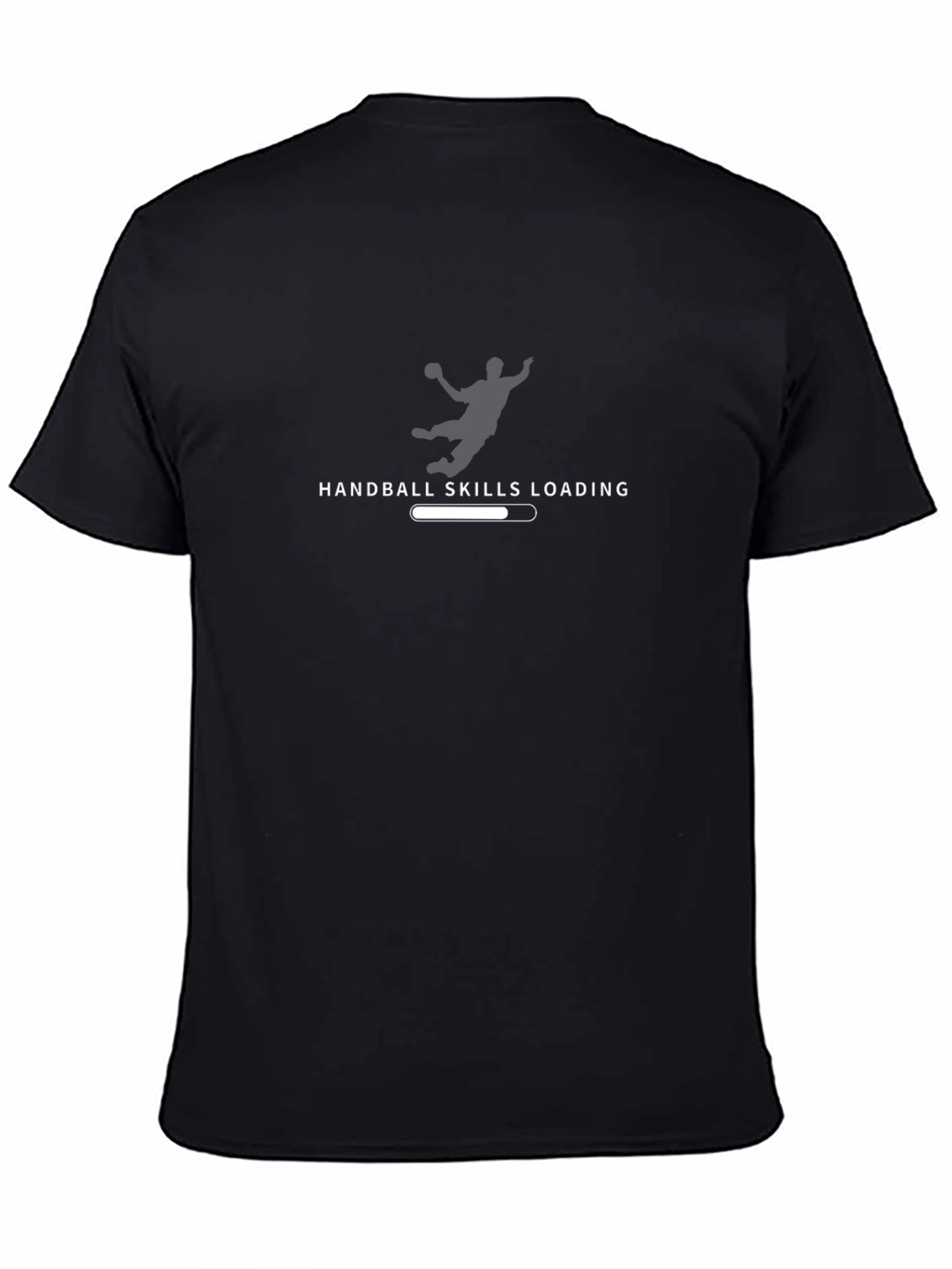Handball Skills Loading Black T-Shirt