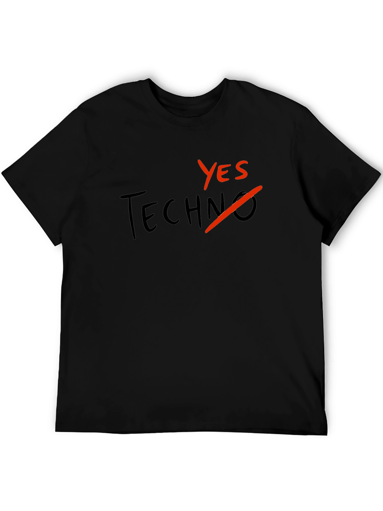 Yes to Techno Black Graphic Tee
