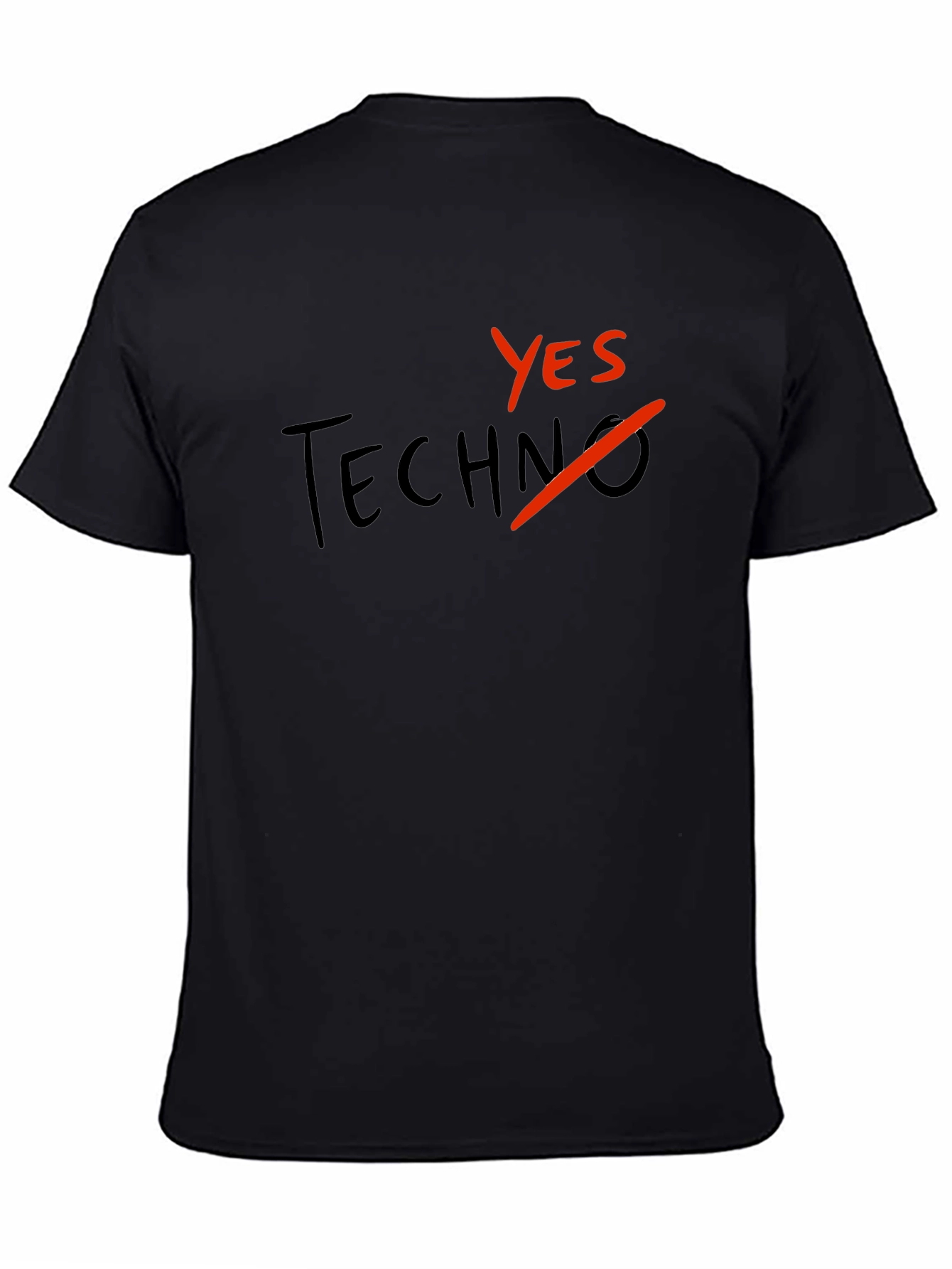 Yes to Techno Black Graphic Tee