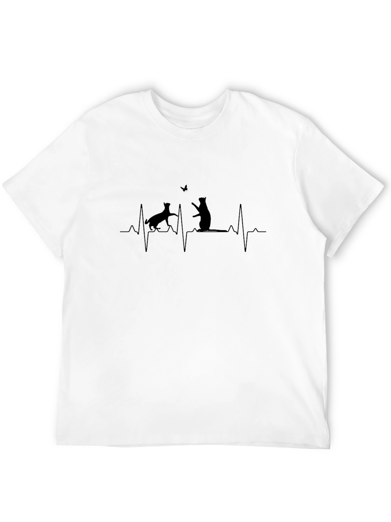 Dog & Cat ECG Heartbeat T-Shirt