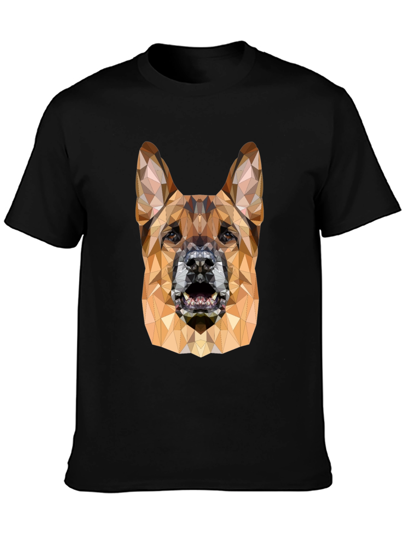 Geometric German Shepherd Graphic Tee