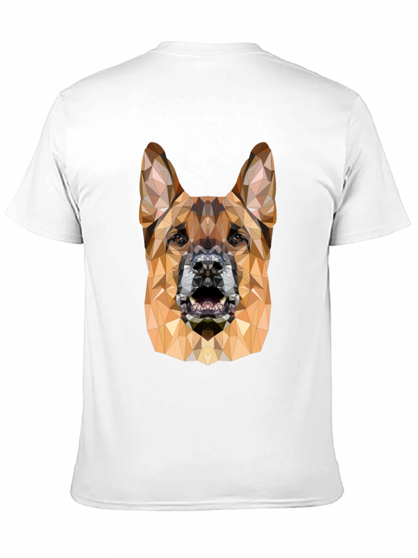 Geometric German Shepherd Graphic Tee