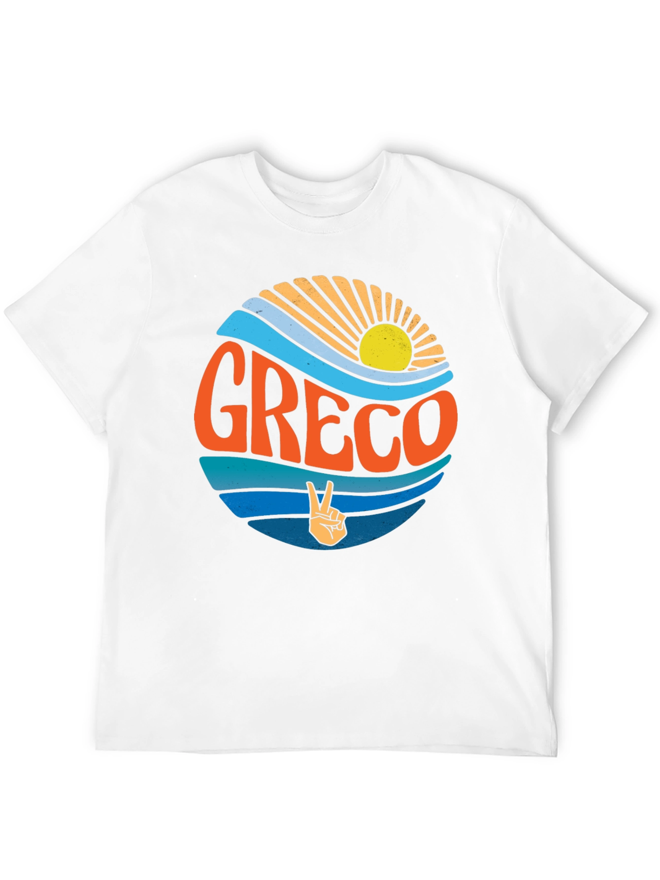 Greco Peace Sign T-Shirt - Retro Style