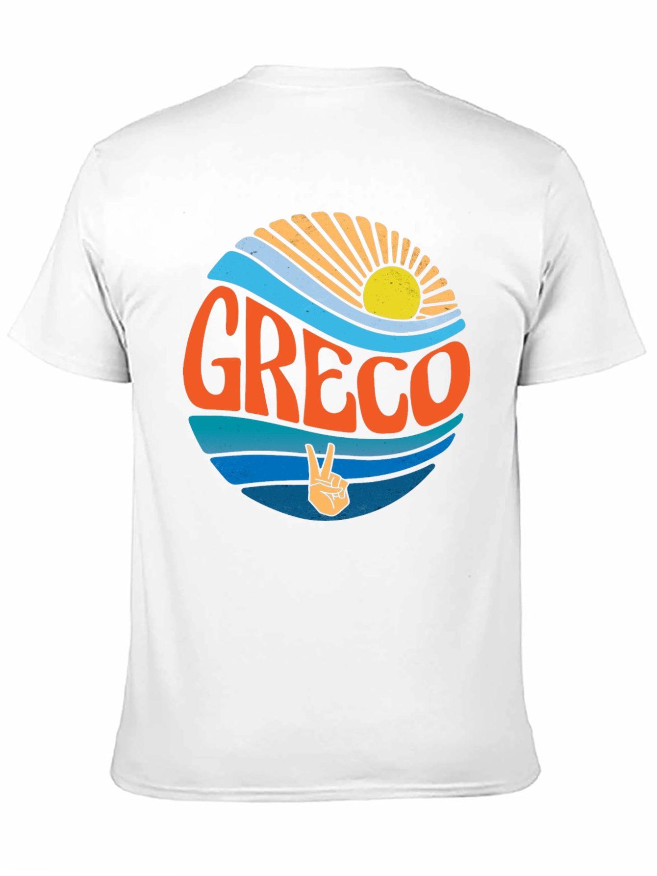 Greco Peace Sign T-Shirt - Retro Style