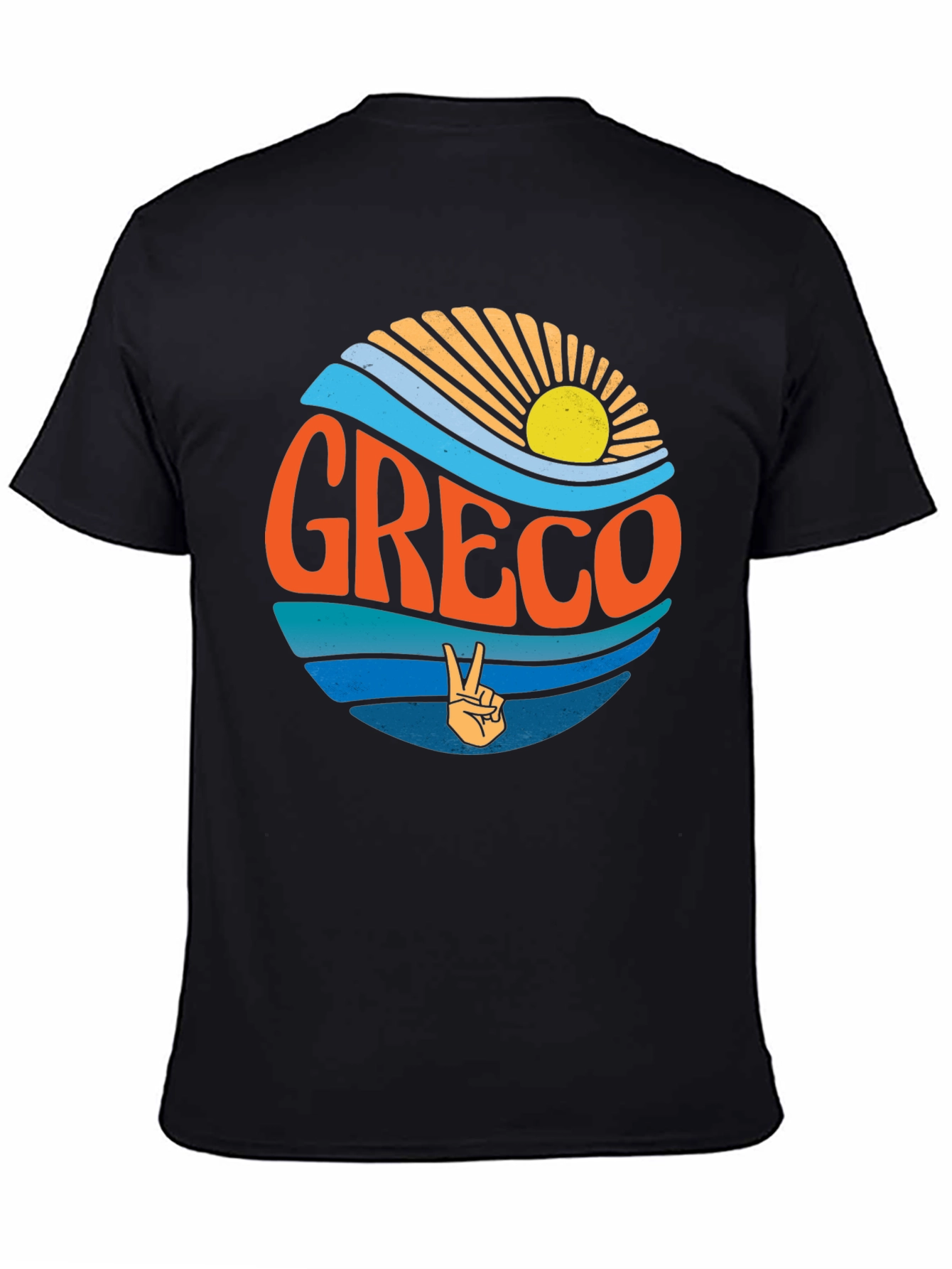 Greco Peace Sign T-Shirt - Retro Style