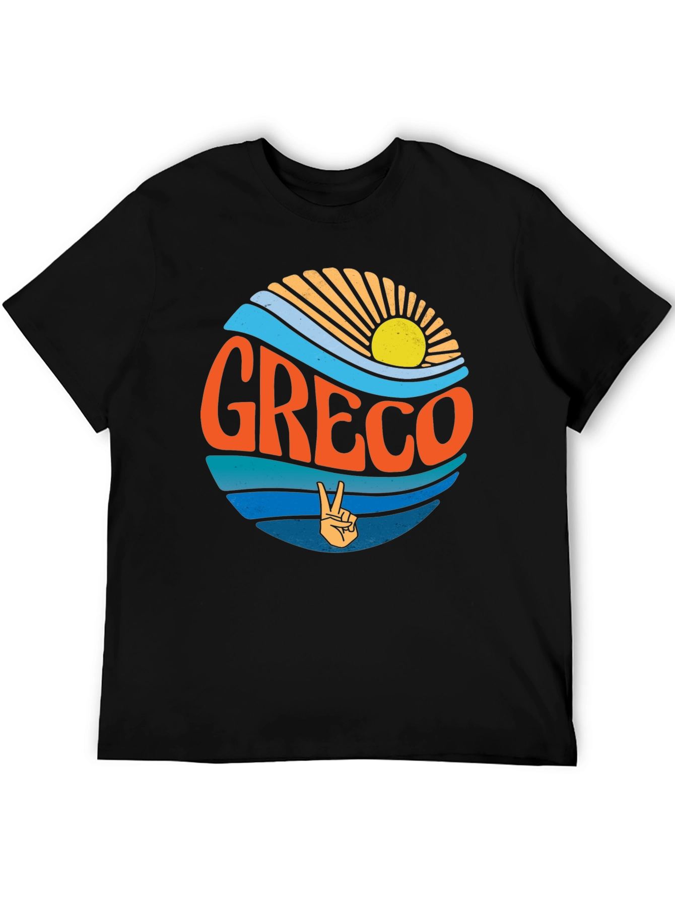 Greco Peace Sign T-Shirt - Retro Style