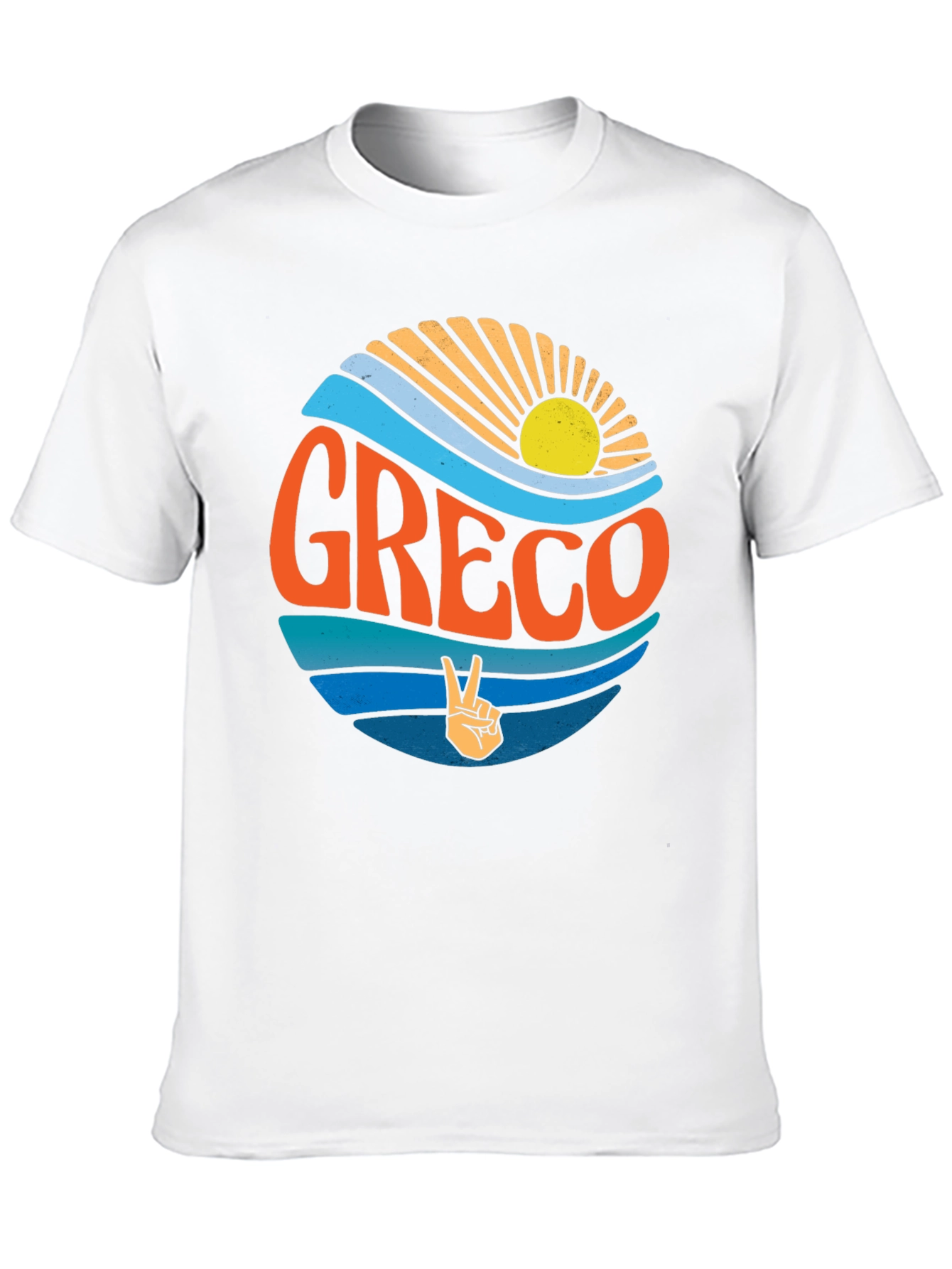 Greco Peace Sign T-Shirt - Retro Style