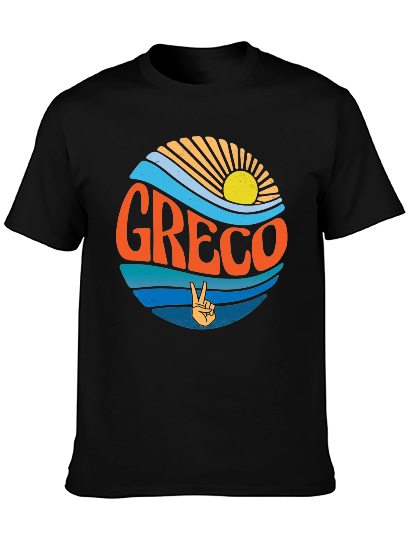 Greco Peace Sign T-Shirt - Retro Style