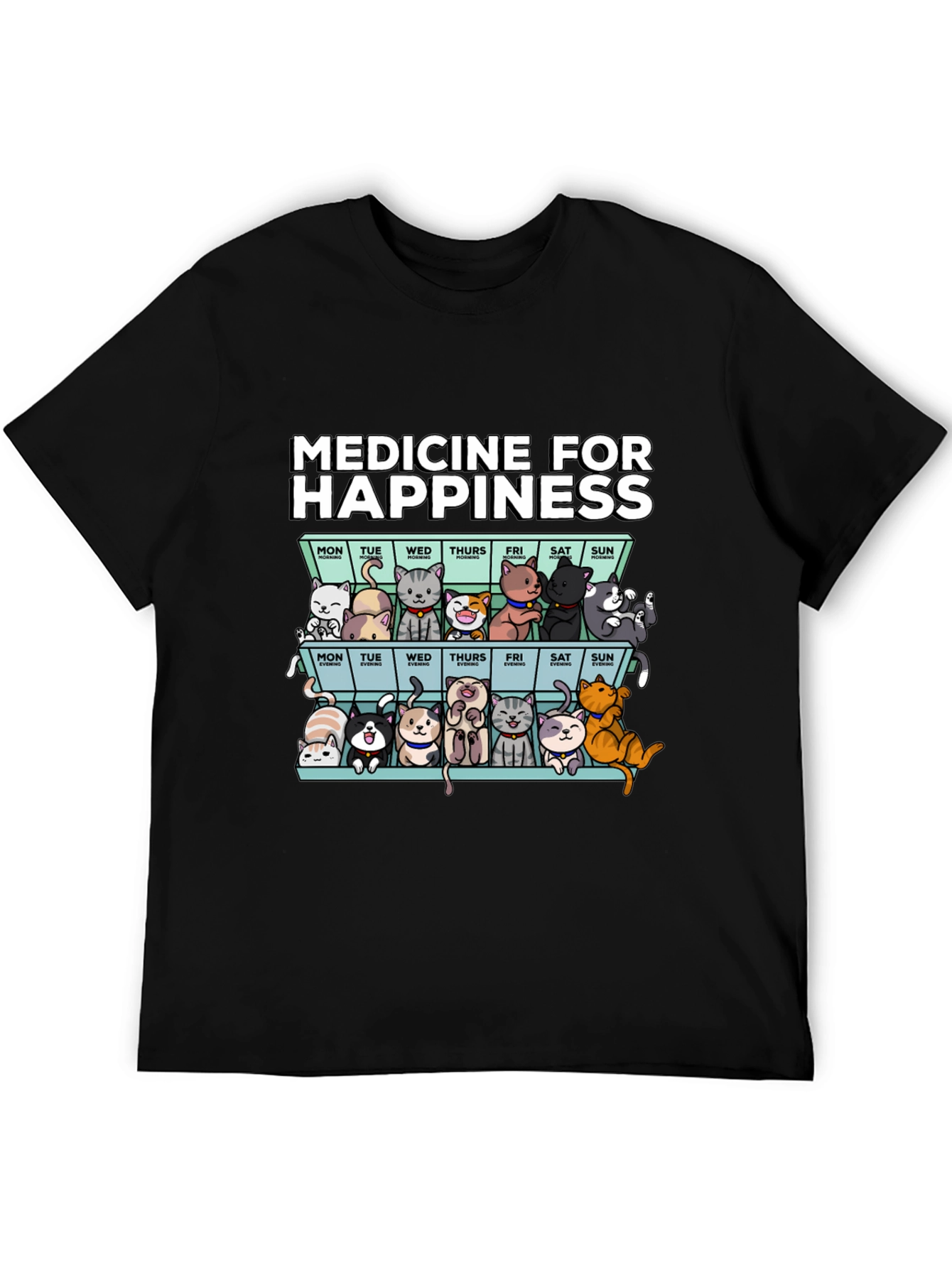Medicine for Happiness Cats T-Shirt