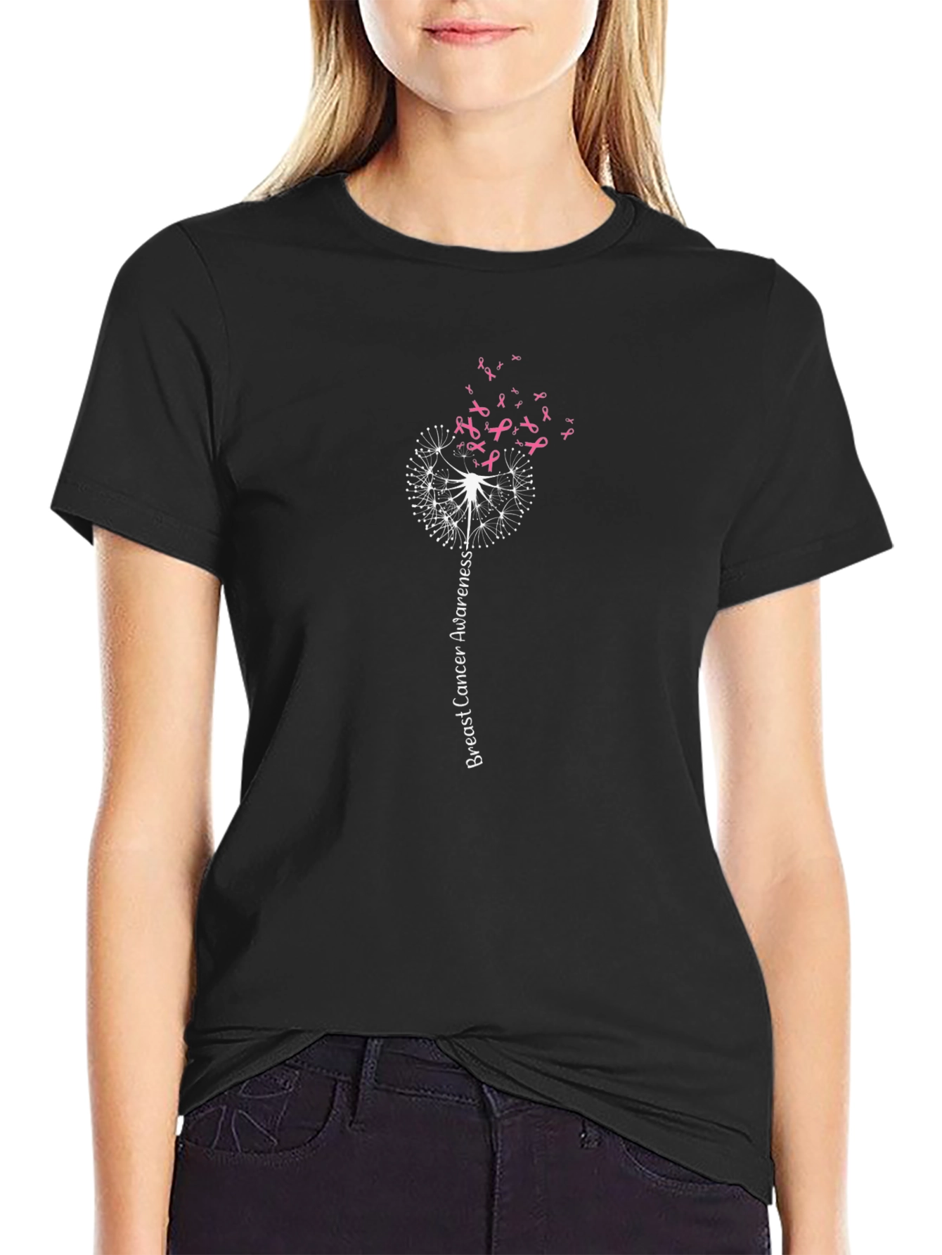 Breast Cancer Awareness Dandelion T-Shirt