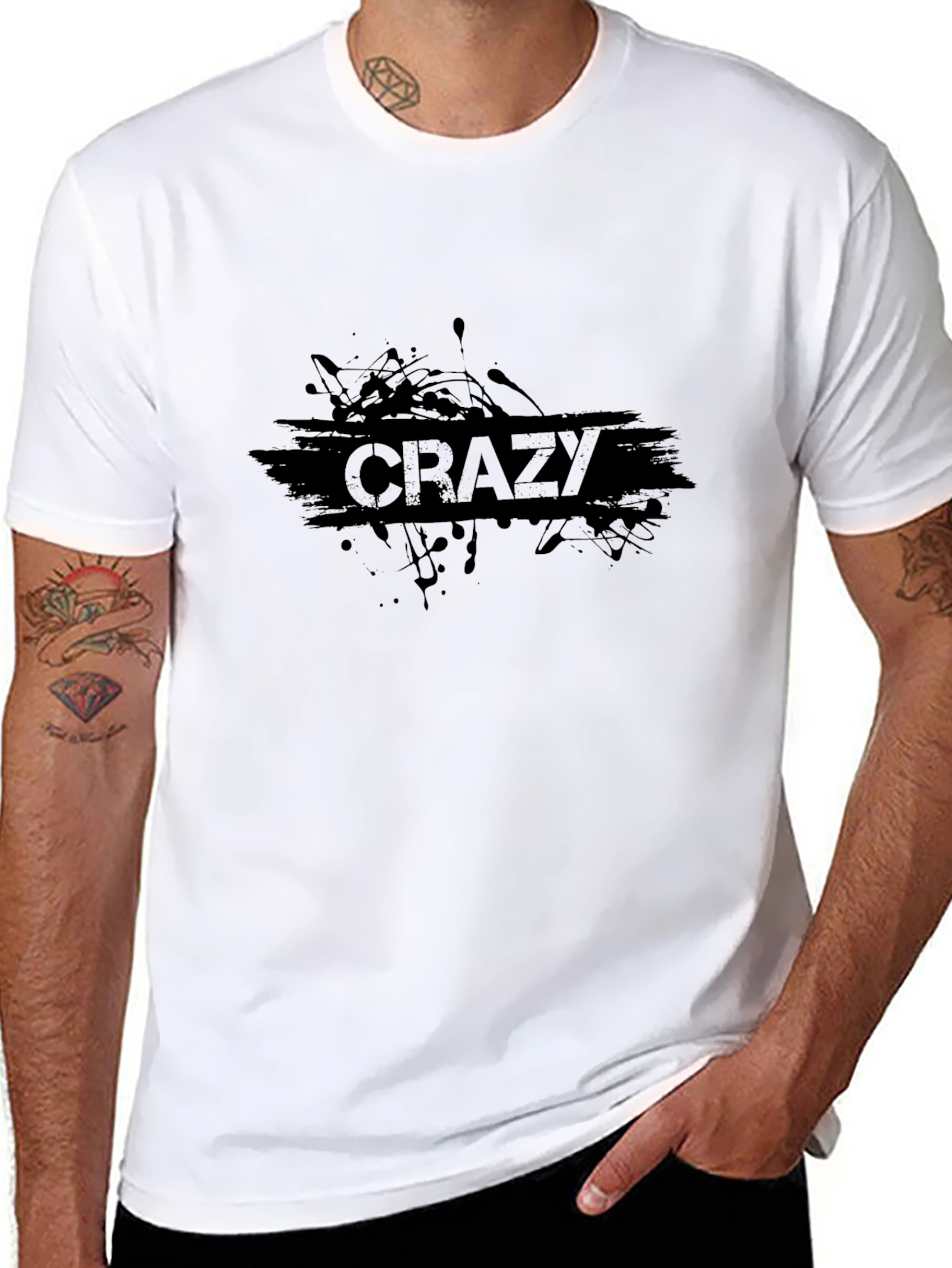 Crazy Graphic T-Shirt - Dark & Edgy Design