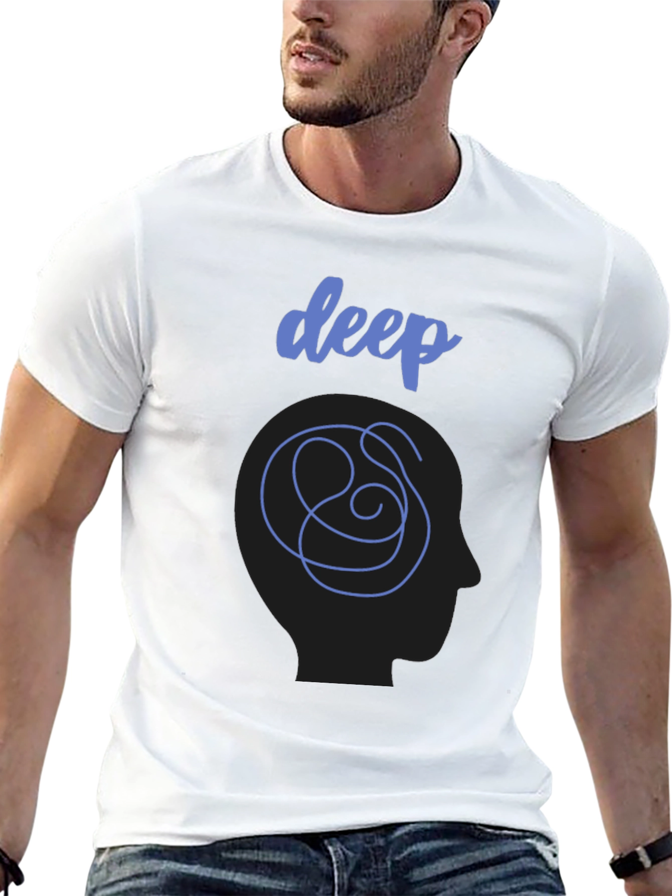 Deep Thought Graphic T-Shirt - Black