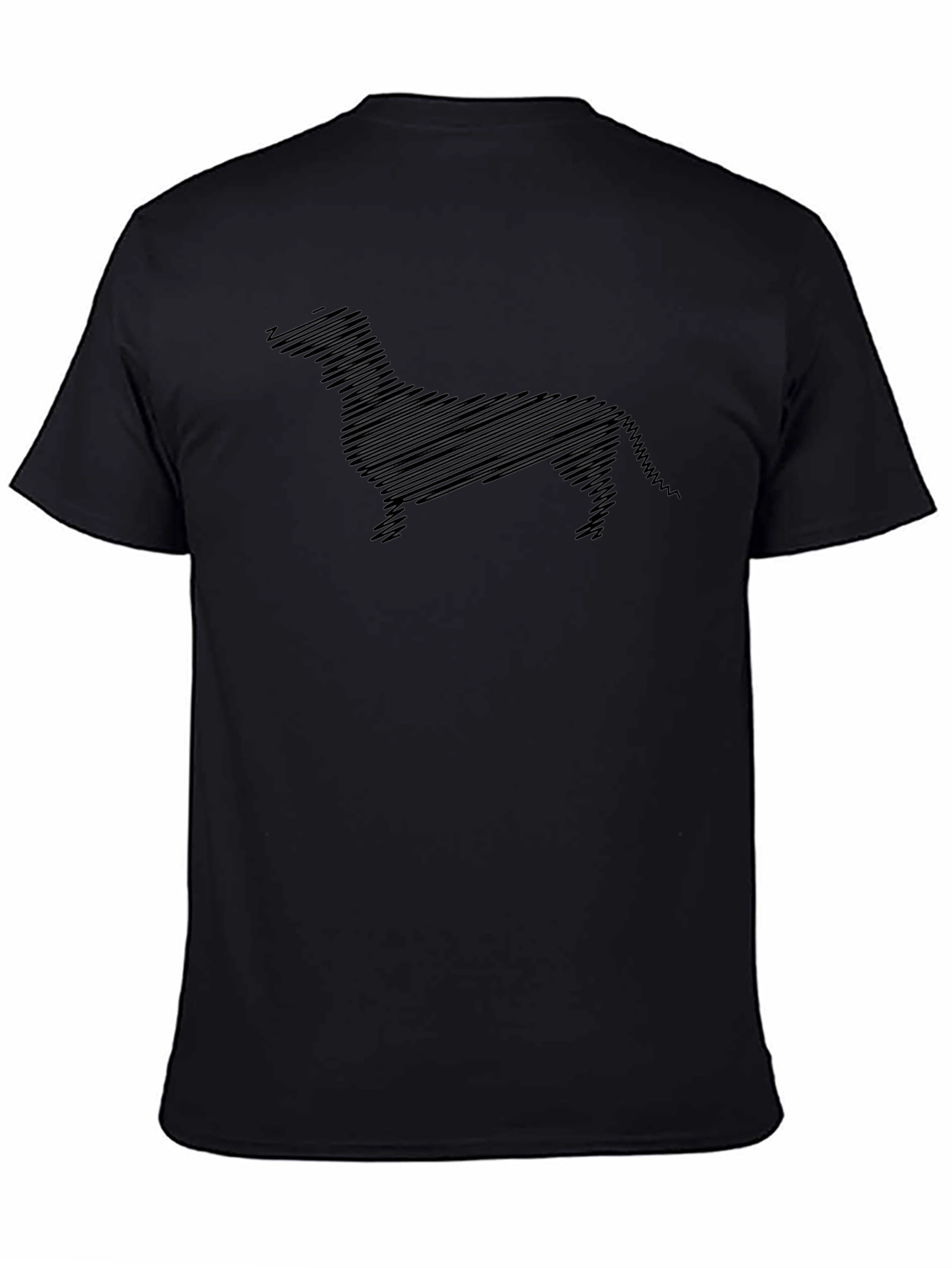 Dachshund Sketch Black T-Shirt - Unique Dog Lover Tee