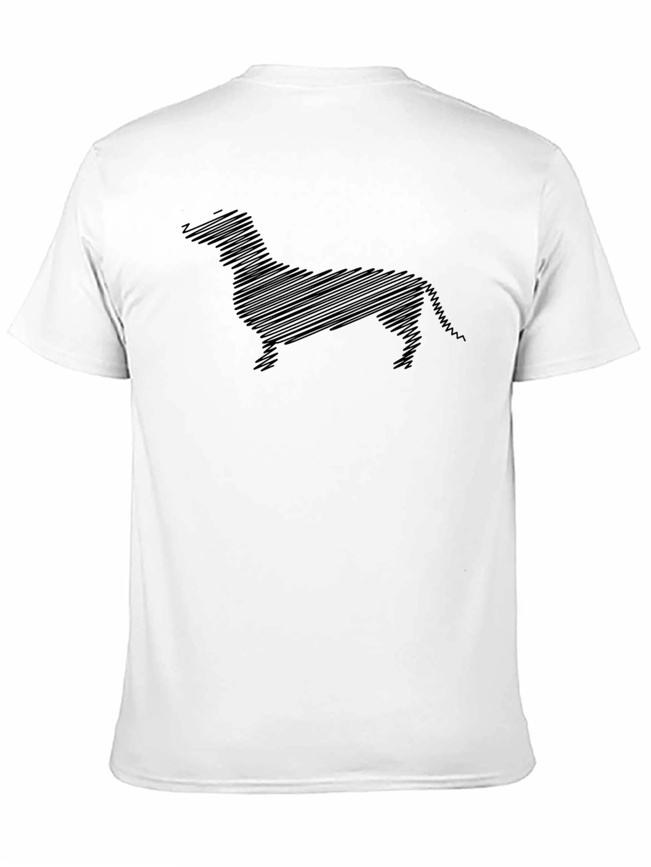 Dachshund Sketch Black T-Shirt - Unique Dog Lover Tee