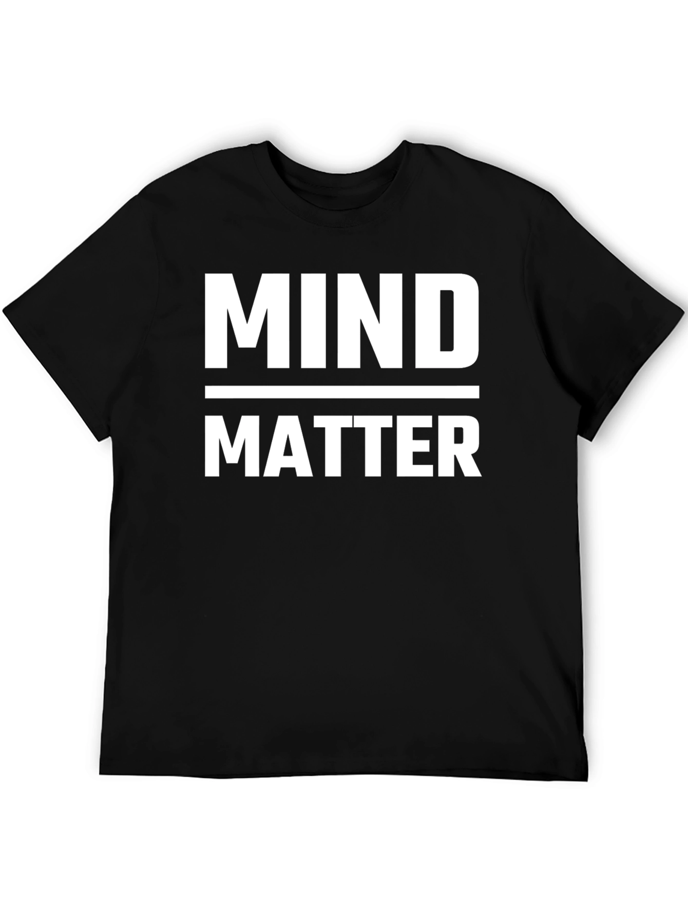 Mind Over Matter Graphic Tee - Black Cotton T-Shirt