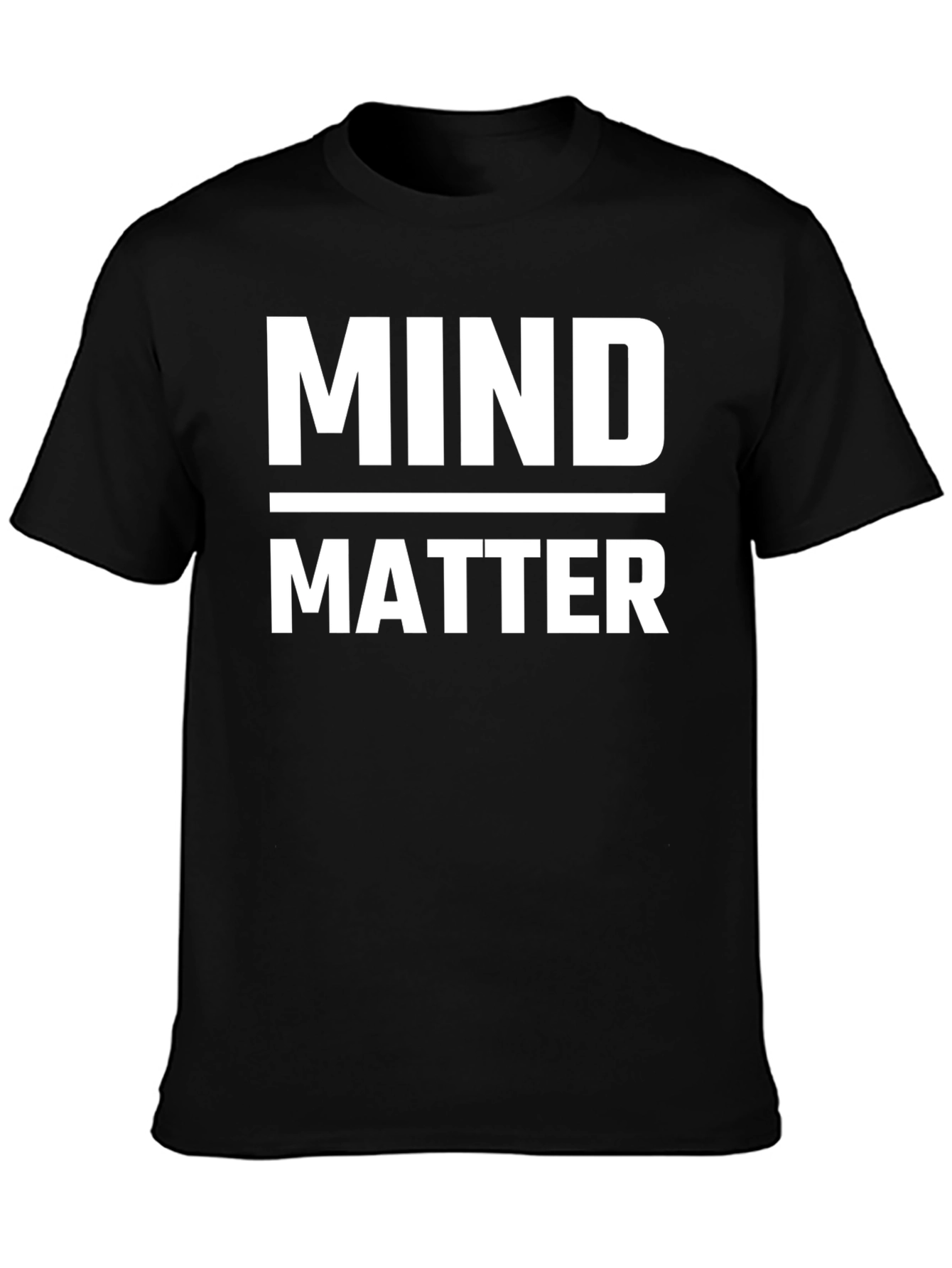 Mind Over Matter Graphic Tee - Black Cotton T-Shirt