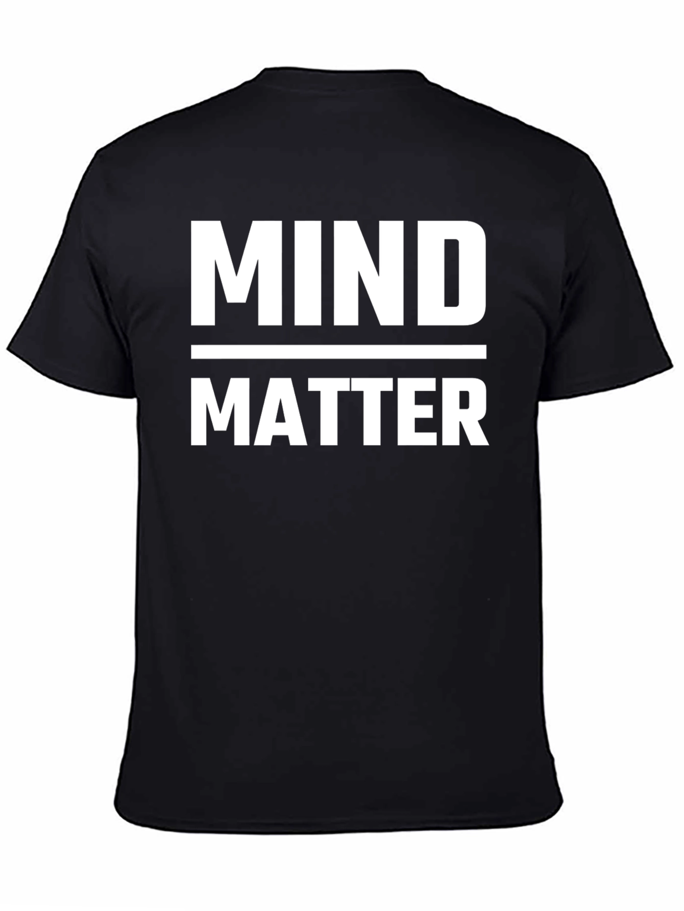 Mind Over Matter Graphic Tee - Black Cotton T-Shirt