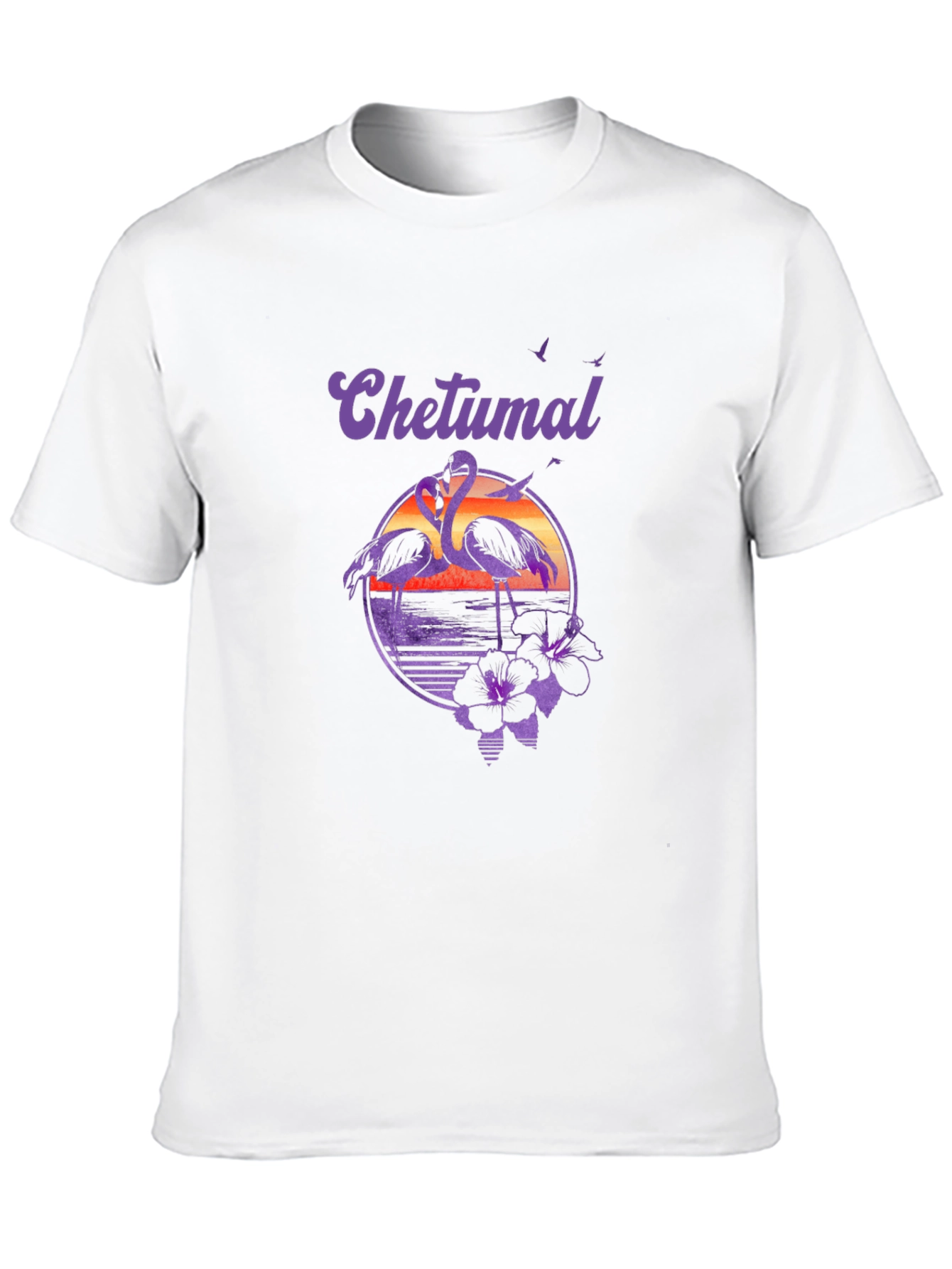 Chetumal Flamingo Sunset T-Shirt