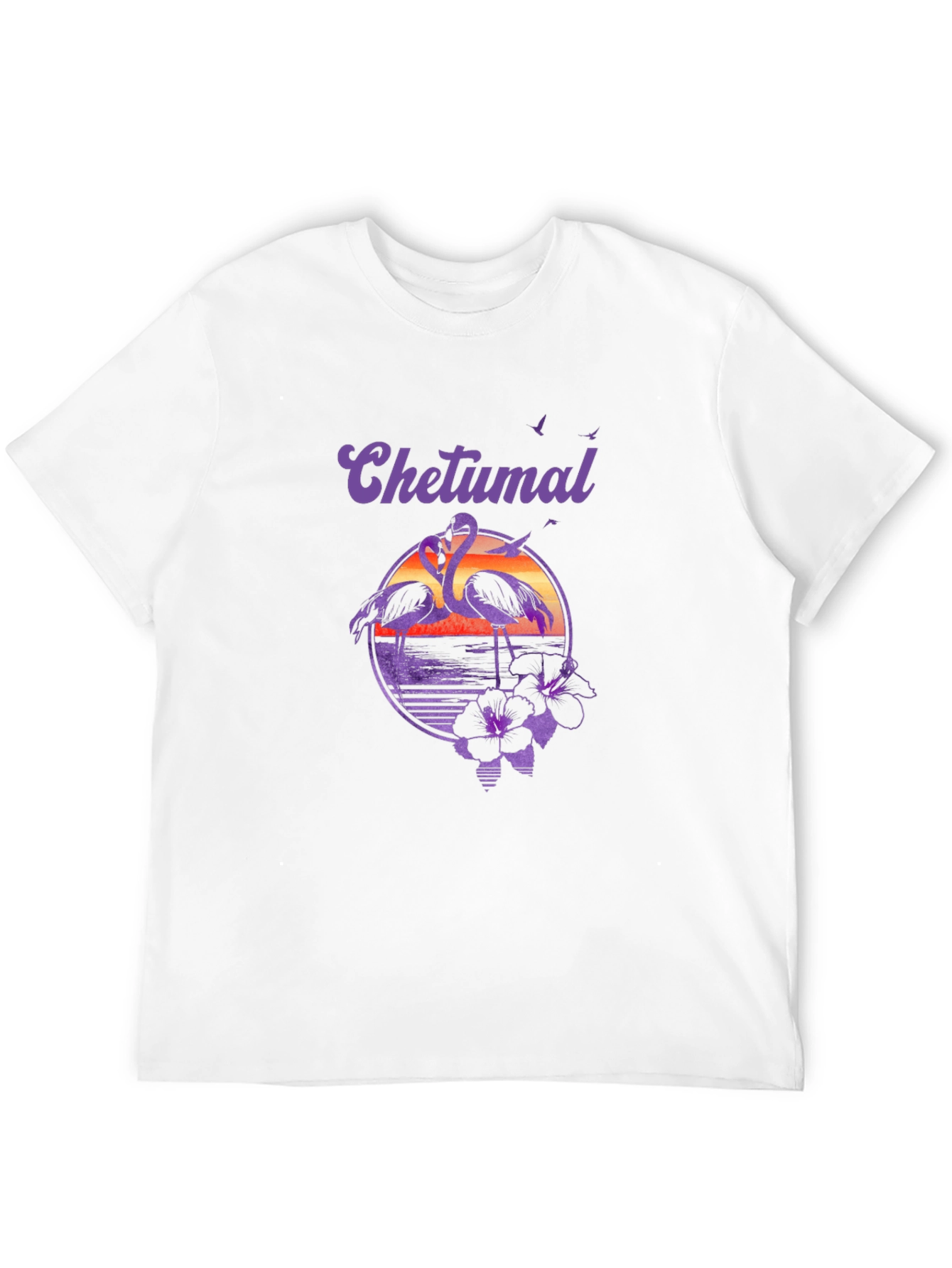 Chetumal Flamingo Sunset T-Shirt