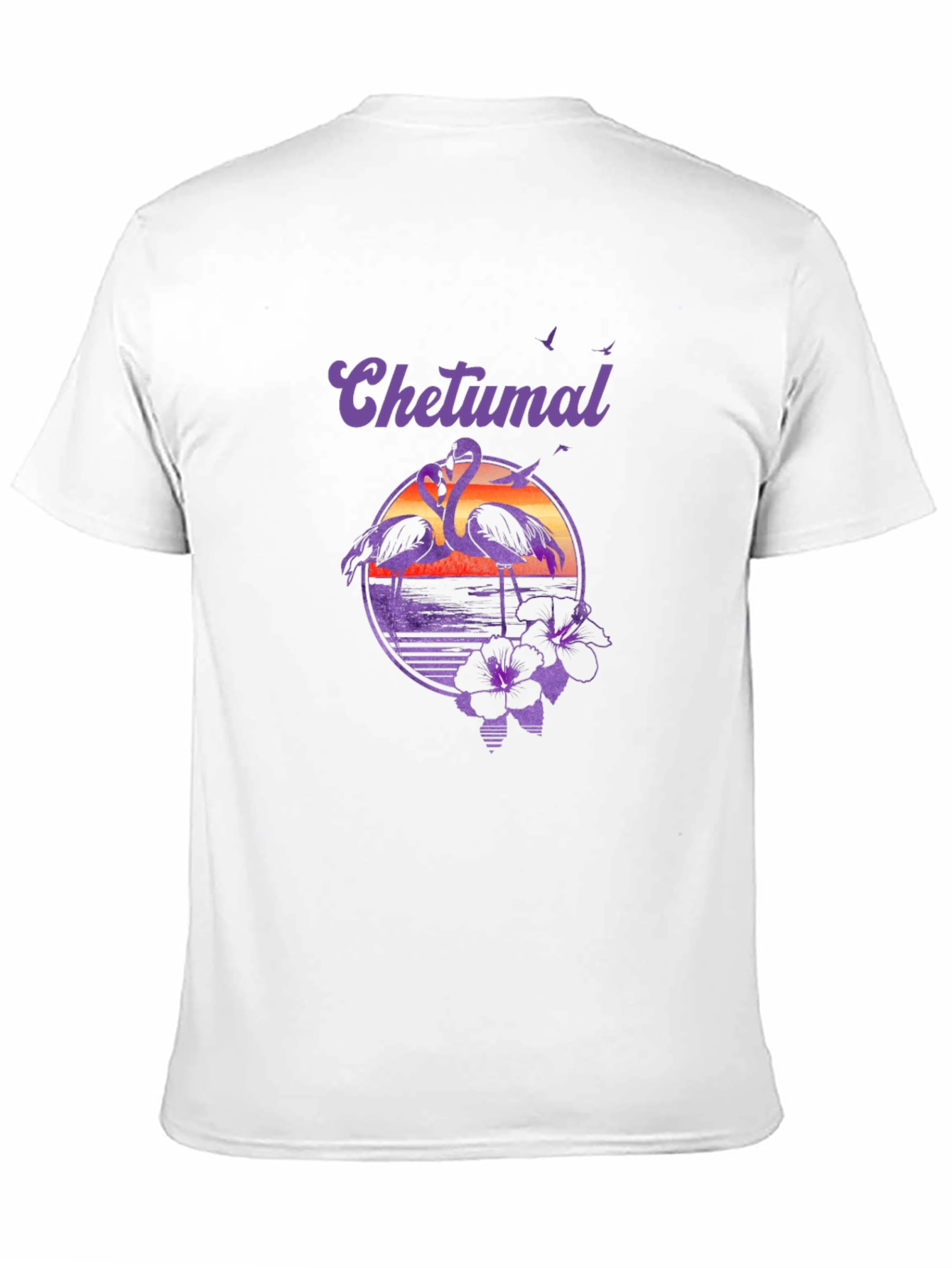Chetumal Flamingo Sunset T-Shirt