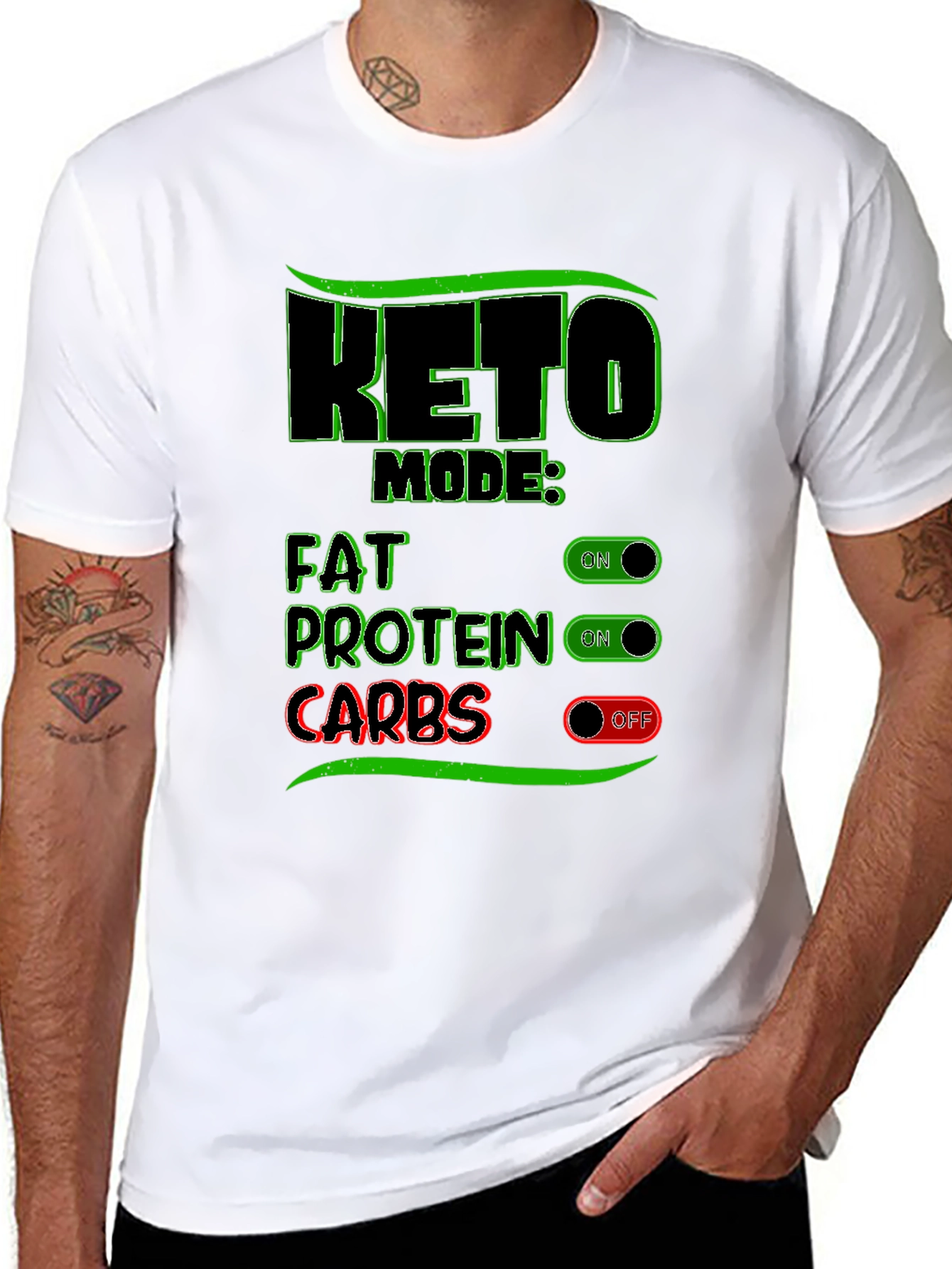 Keto Mode On Funny Diet T-Shirt