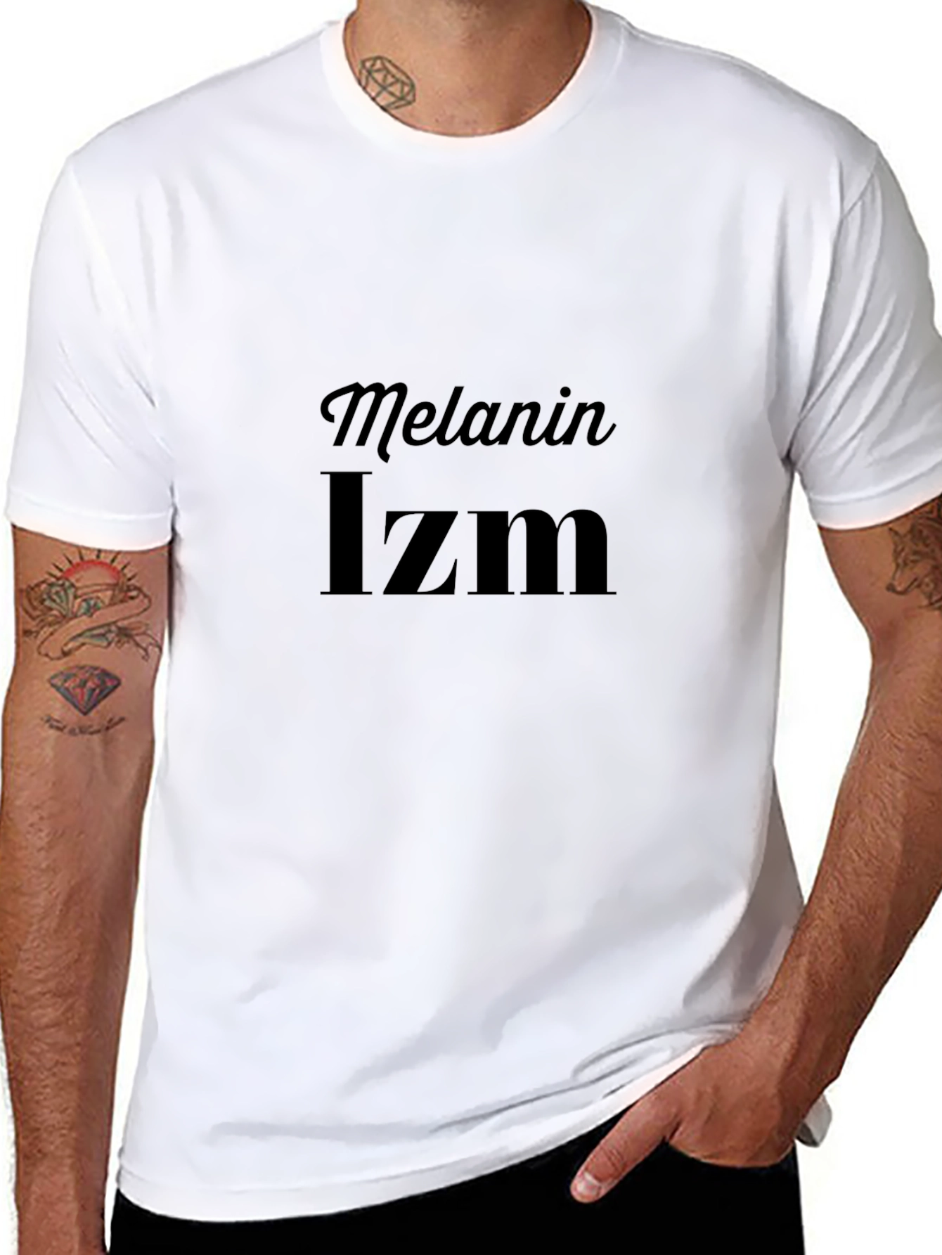 Melanin Izm Graphic Tee - Stylish Black T-Shirt