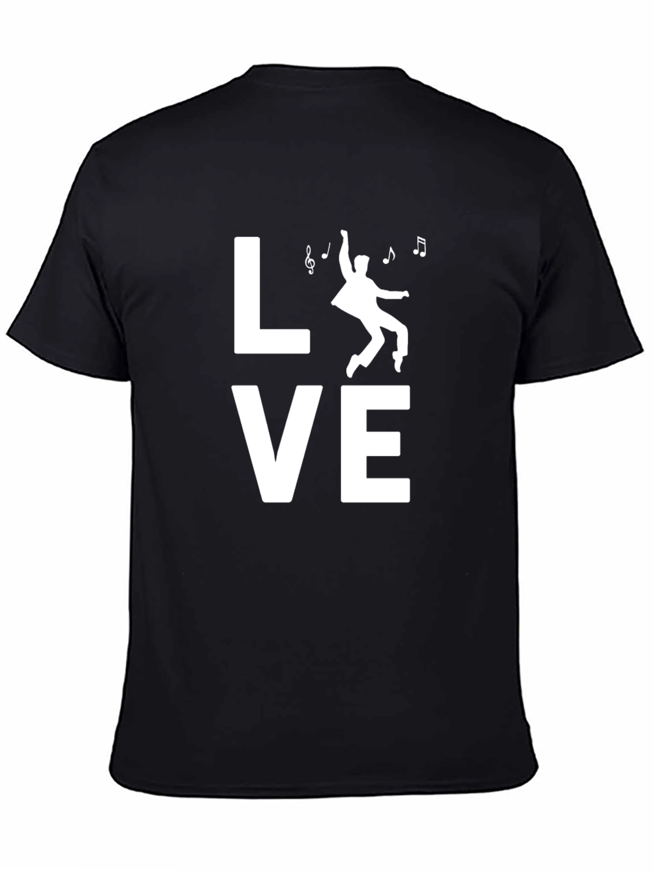 Love to Dance T-Shirt - Black Crew Neck Tee