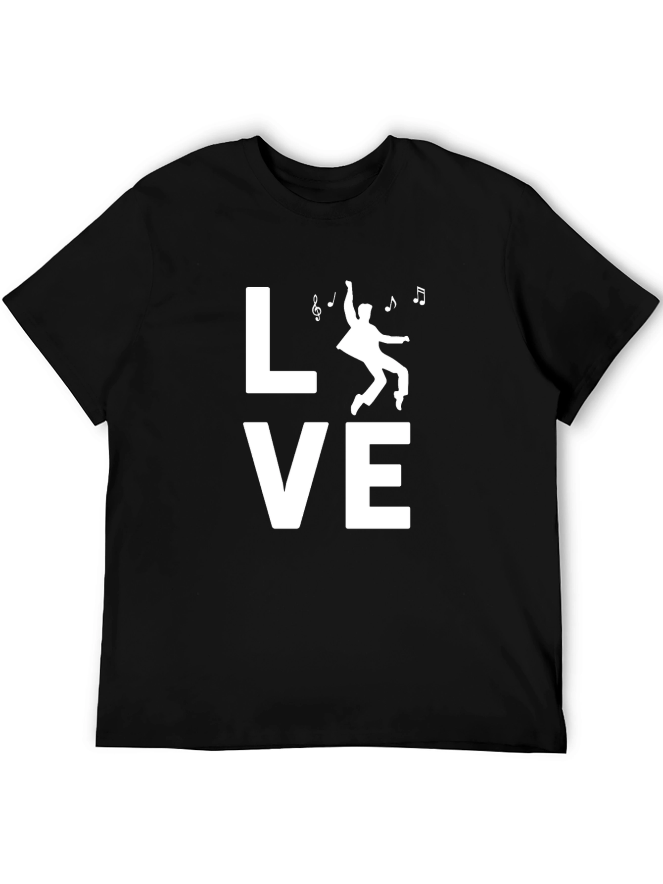 Love to Dance T-Shirt - Black Crew Neck Tee
