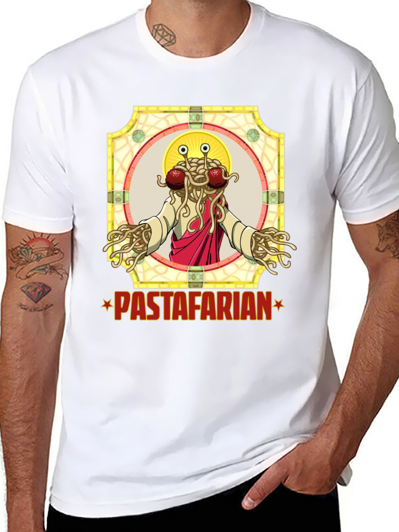 Pastafarian T-Shirt - Flying Spaghetti Monster