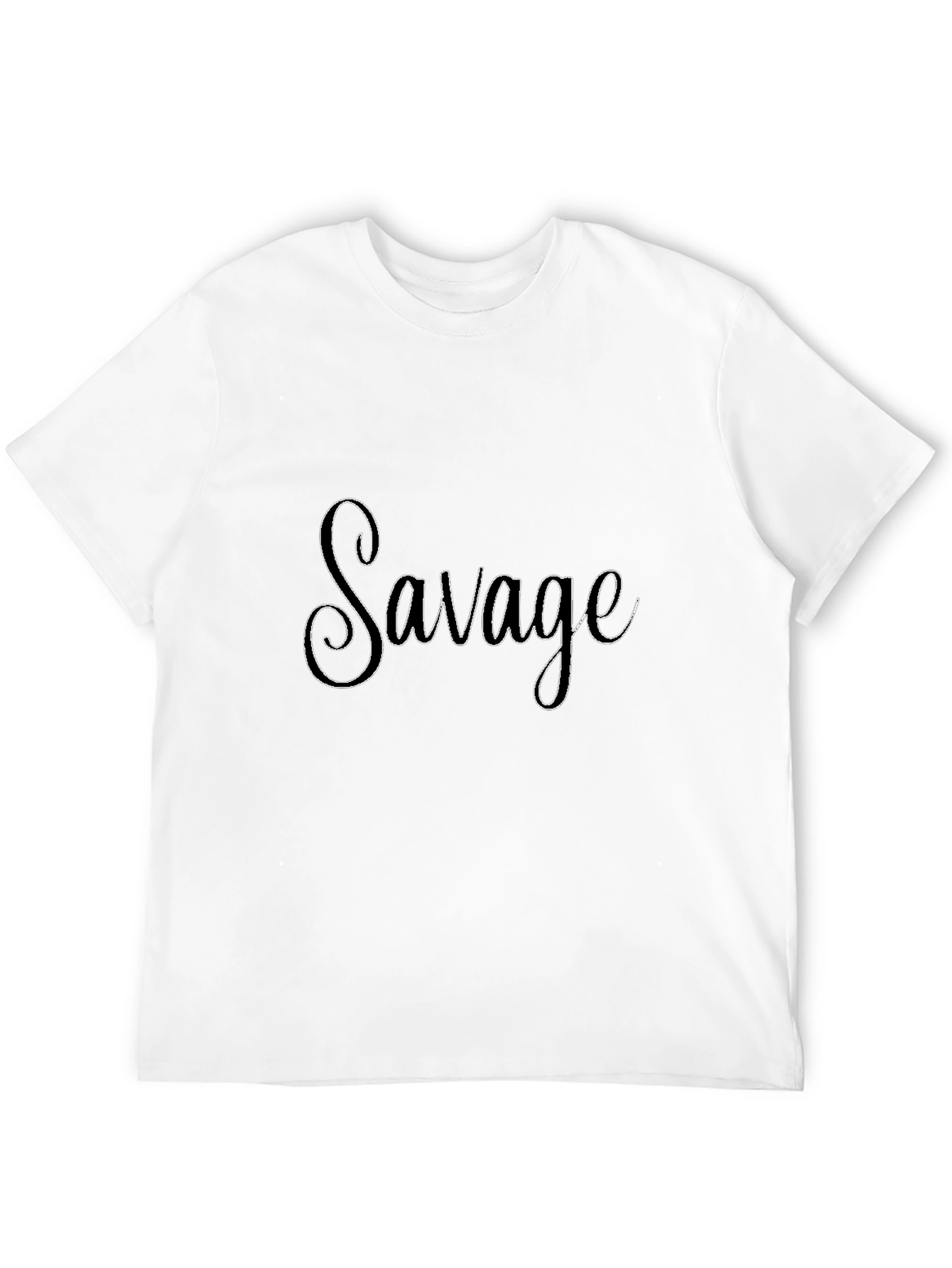 Savage Graphic Print Black T-Shirt