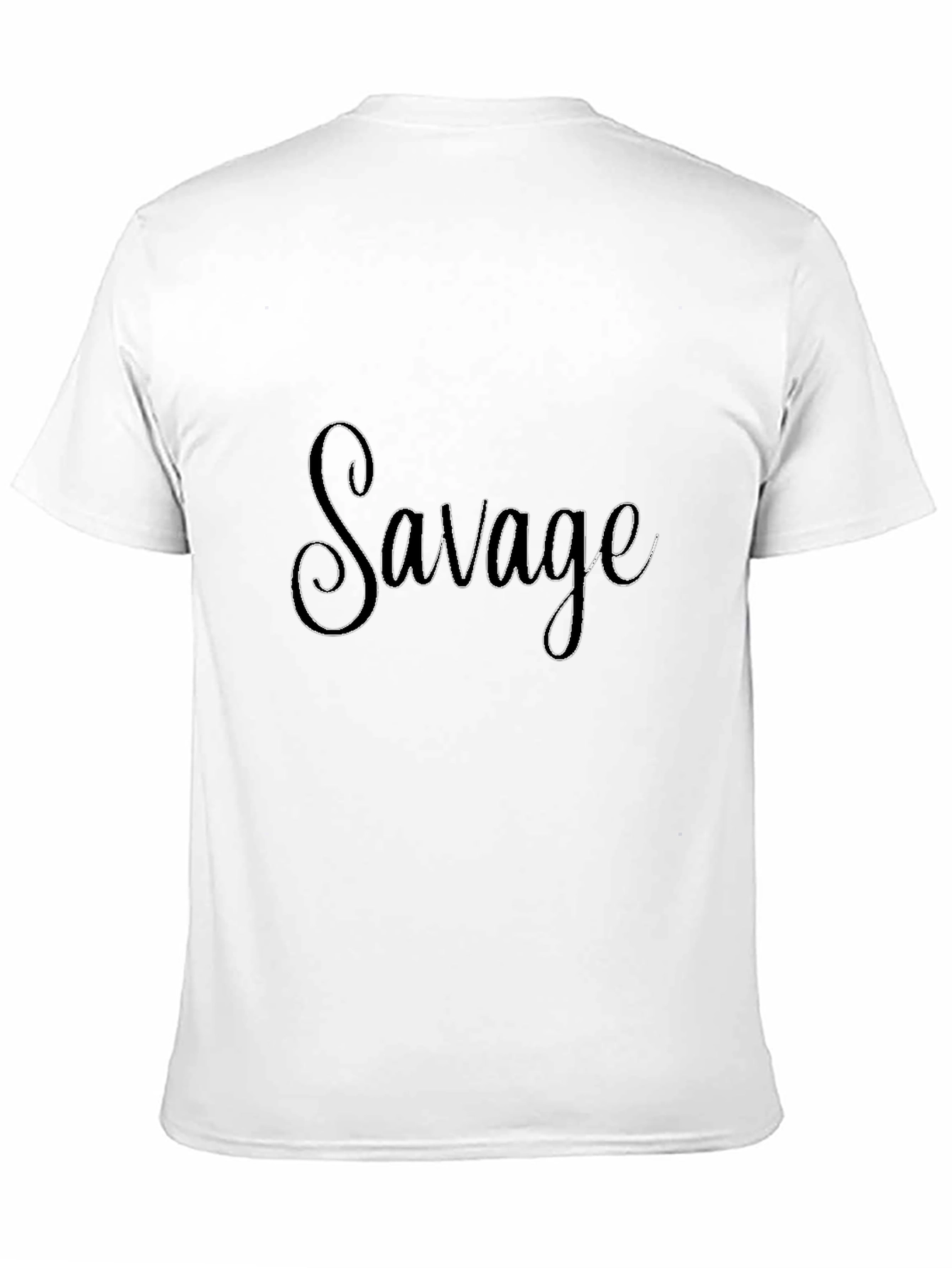 Savage Graphic Print Black T-Shirt