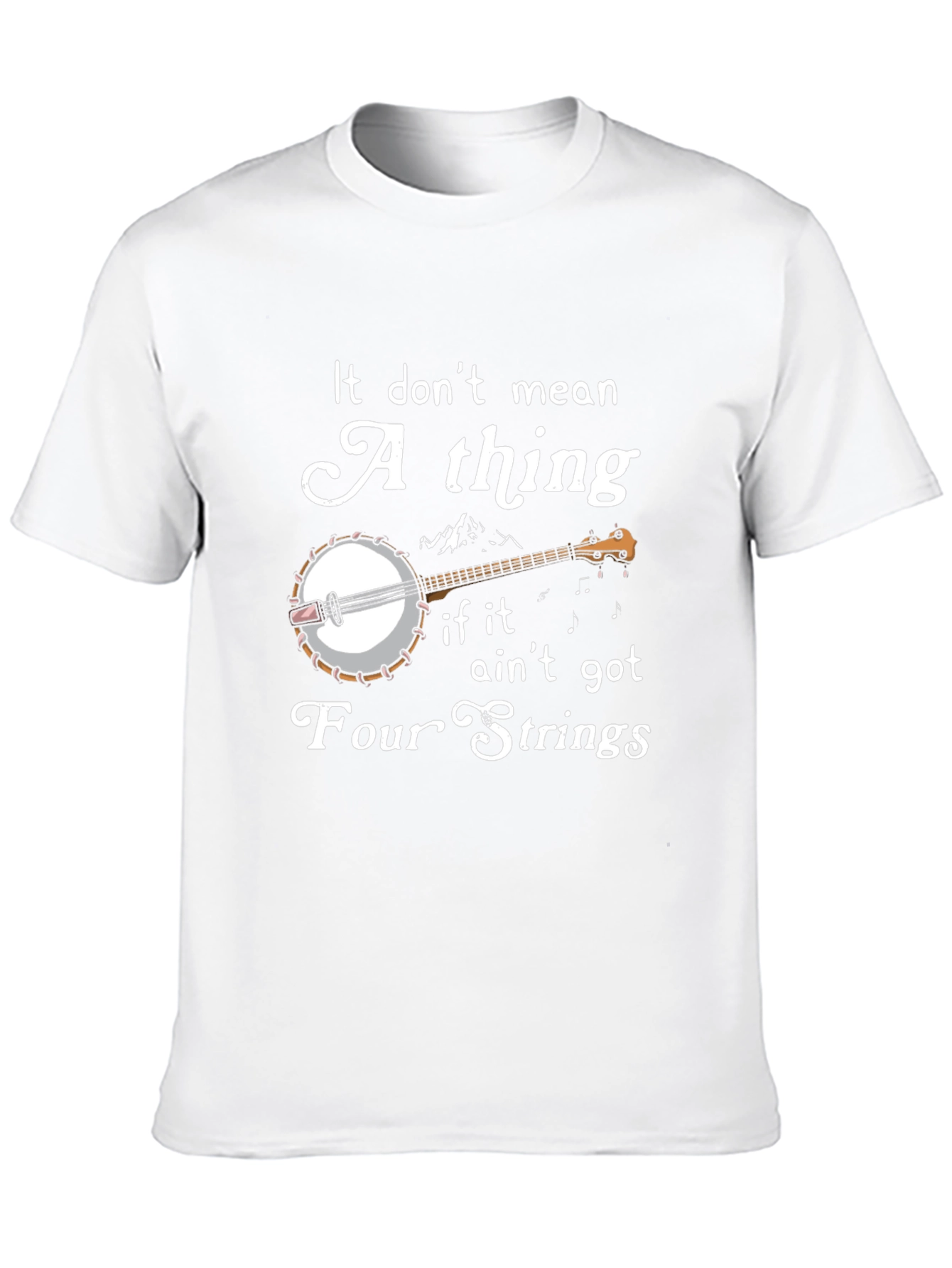 Banjo Four Strings Graphic T-Shirt
