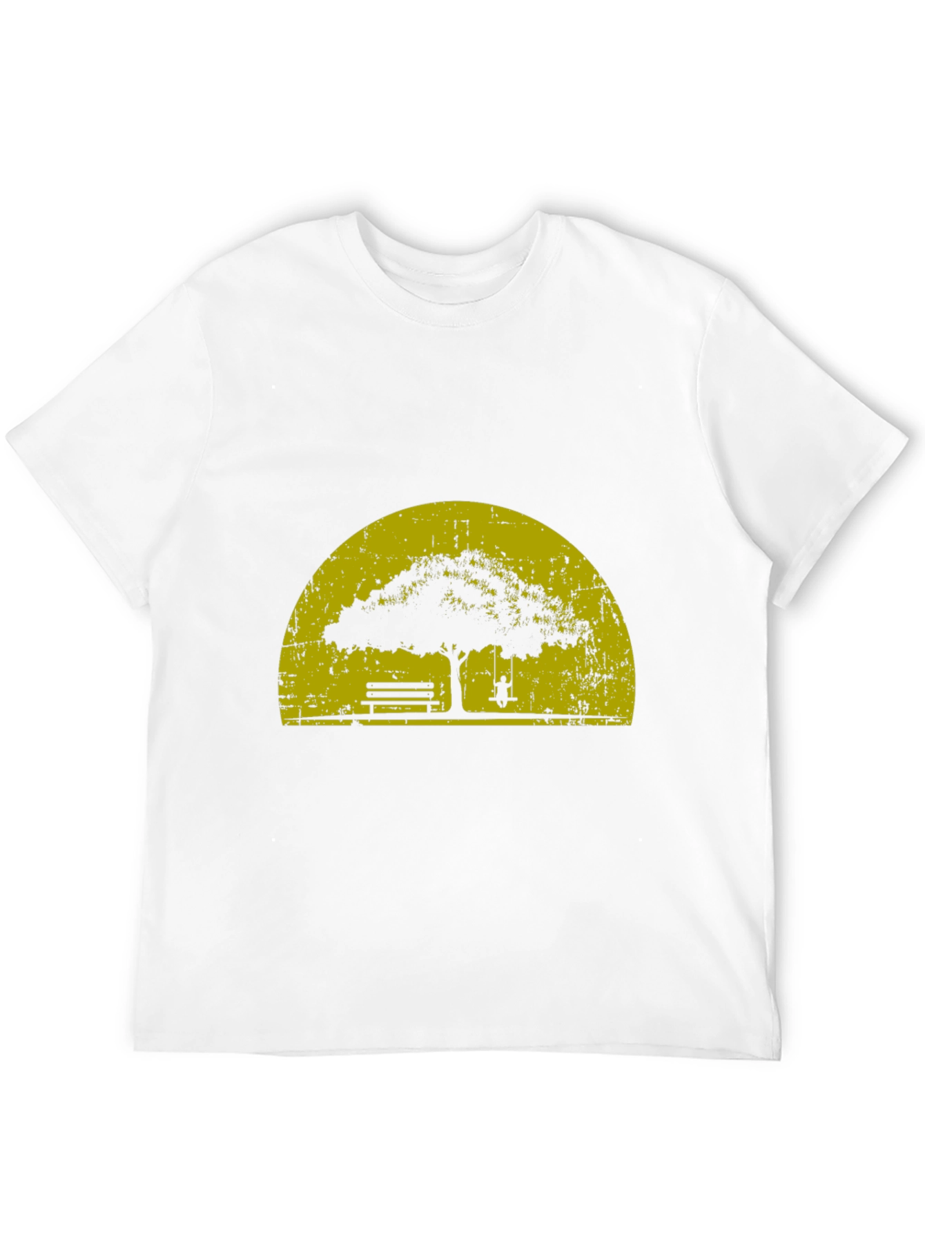 Nature Silhouette Graphic Tee - Black