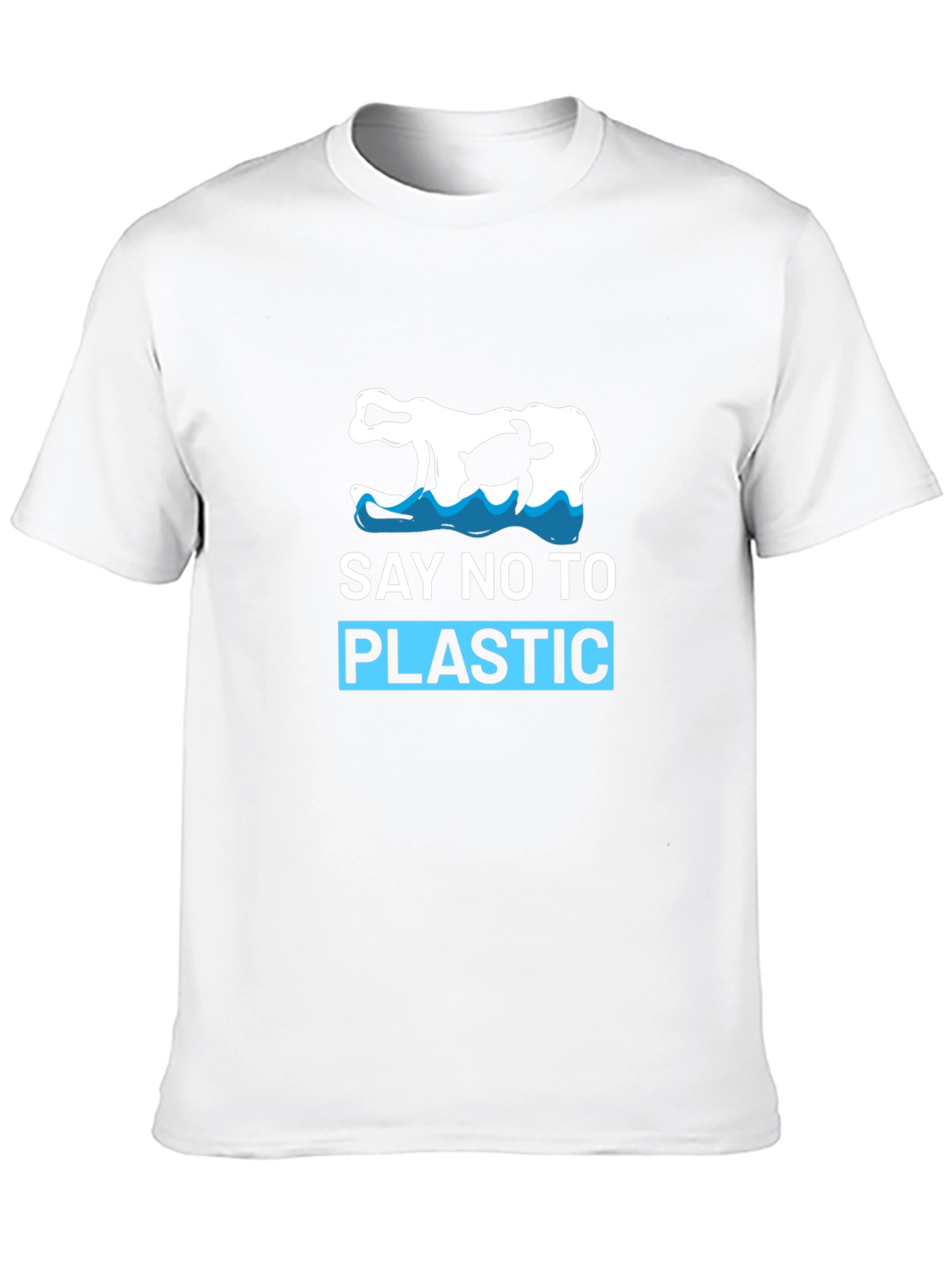 Say No To Plastic T-Shirt - Turtle Design