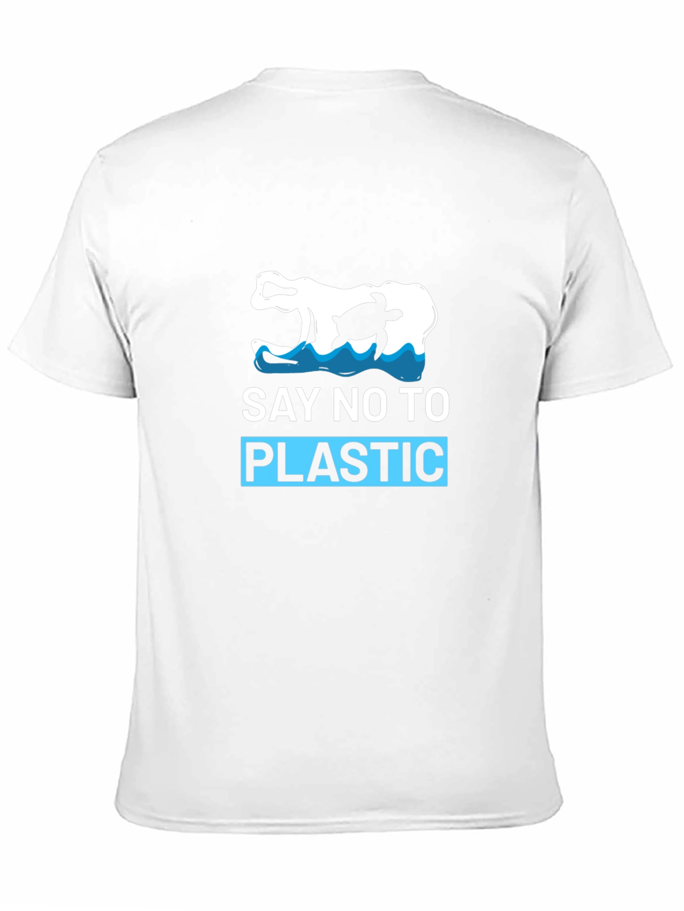Say No To Plastic T-Shirt - Turtle Design