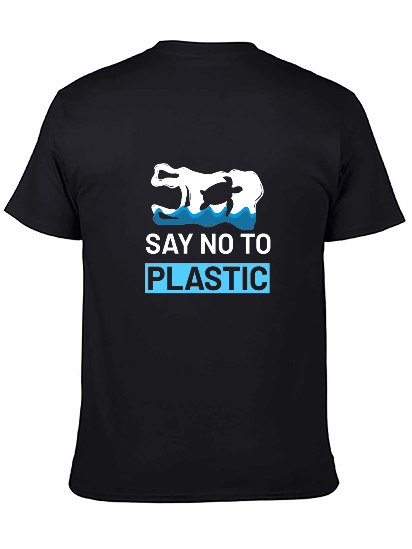 Say No To Plastic T-Shirt - Turtle Design