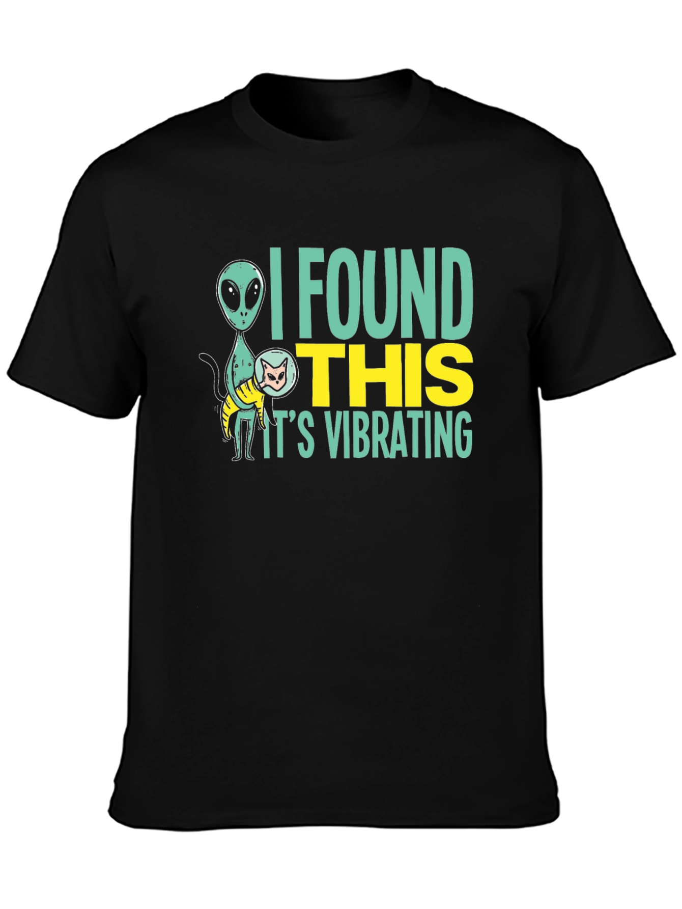 Alien Cat Vibrating T-Shirt