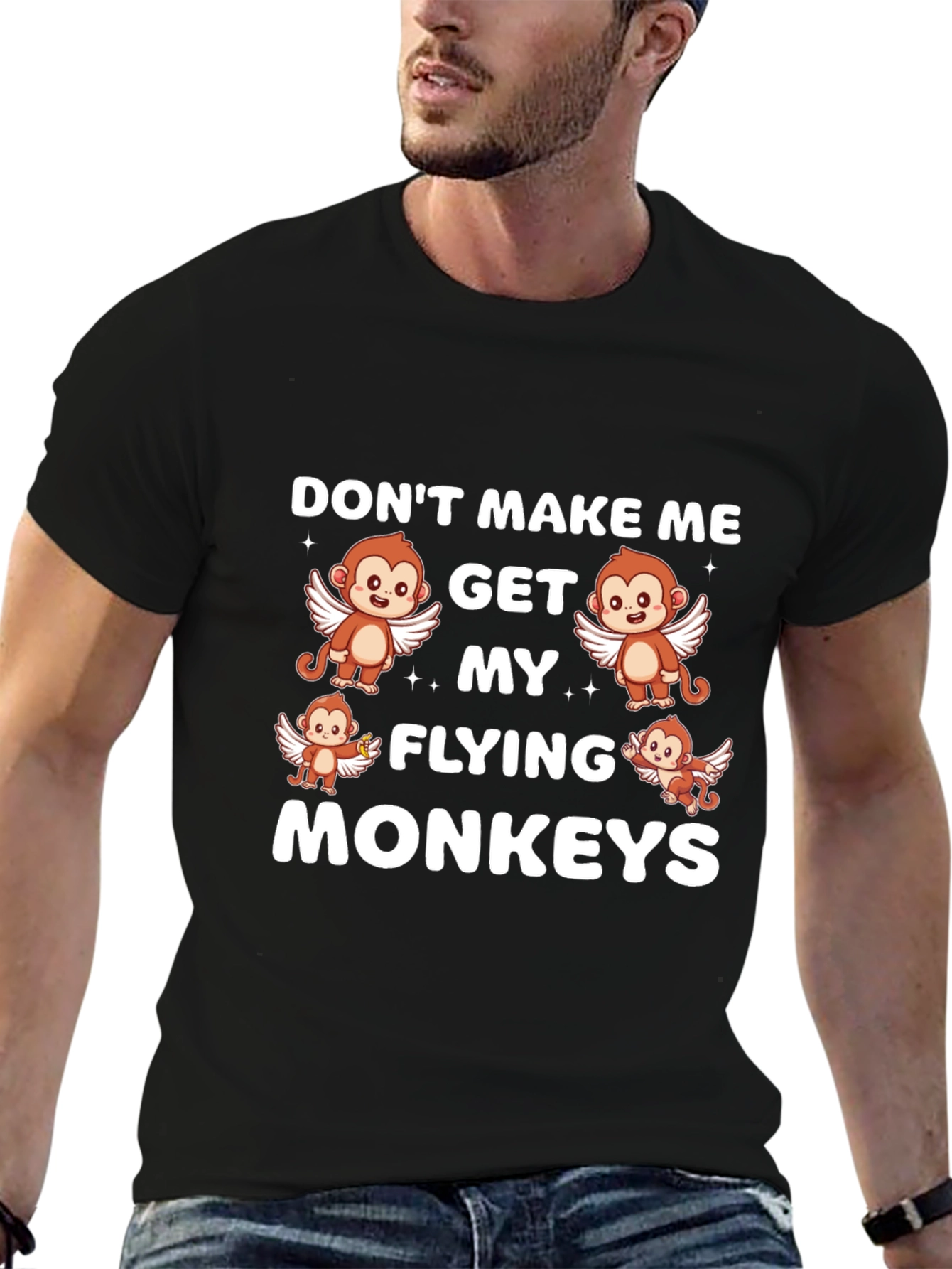 Funny Flying Monkeys Graphic Tee