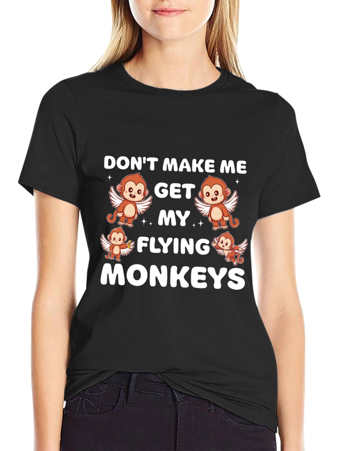 Funny Flying Monkeys Graphic Tee